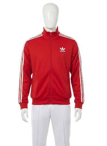 Adidas red classic track jacket - size S
