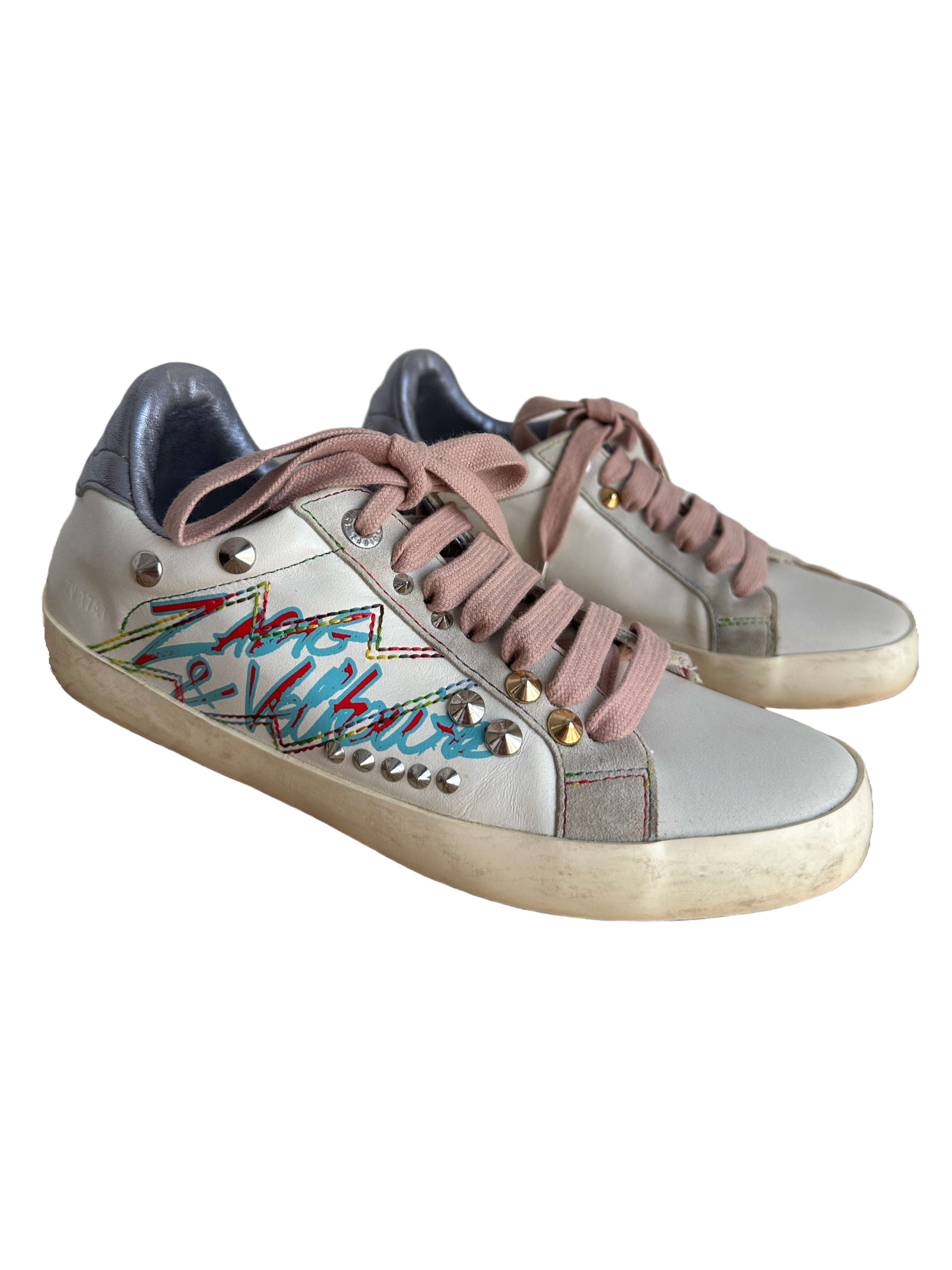 Zadig&Voltaire white sneakers - size 37