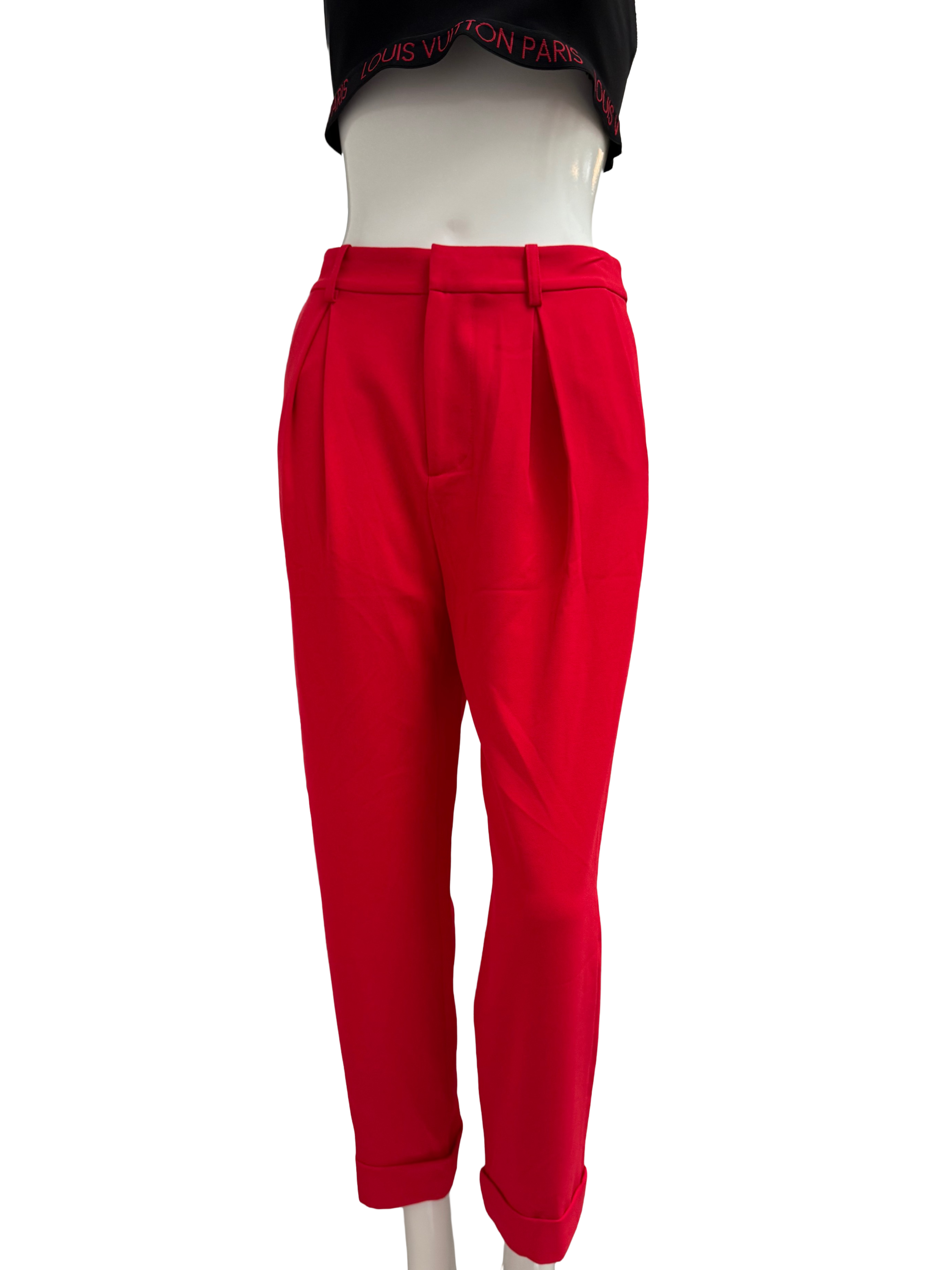Alice + Olivia red tailored pants - size 2