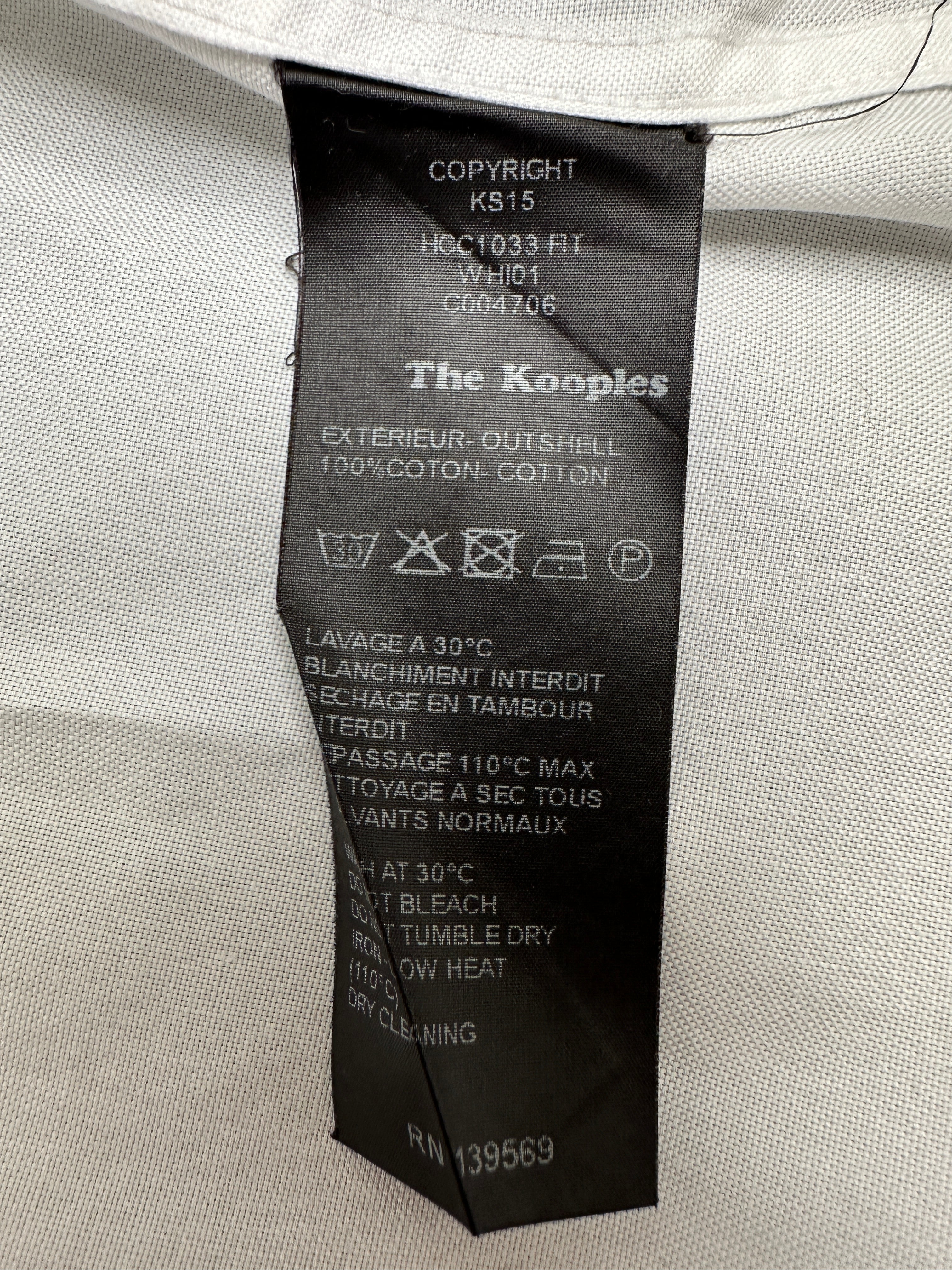 The Kooples white band collar shirt - size M