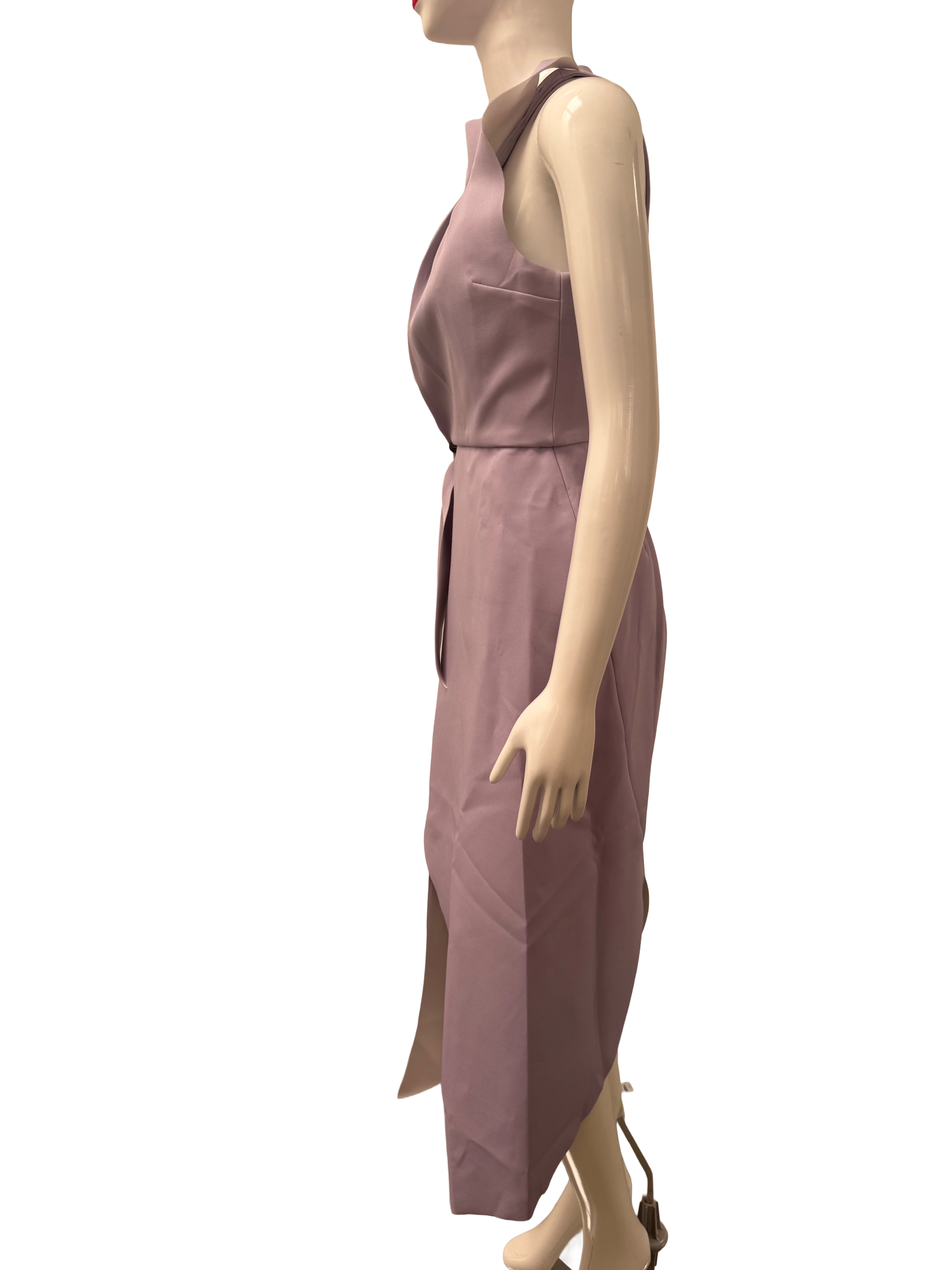 Rachel Gilbert draped sculptural gown lilac - size 36