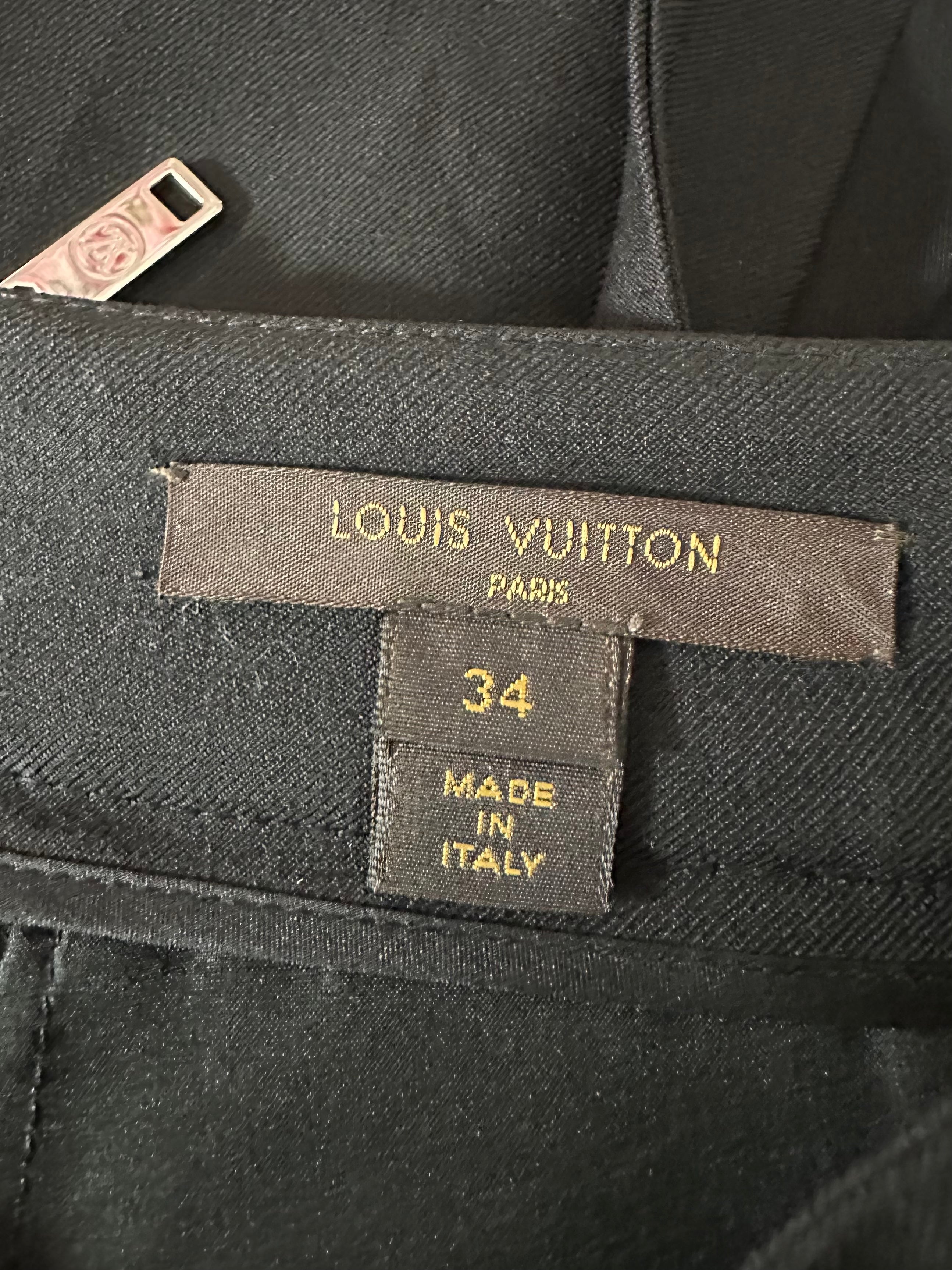 Louis Vuitton Bi-material black skirt - size 34