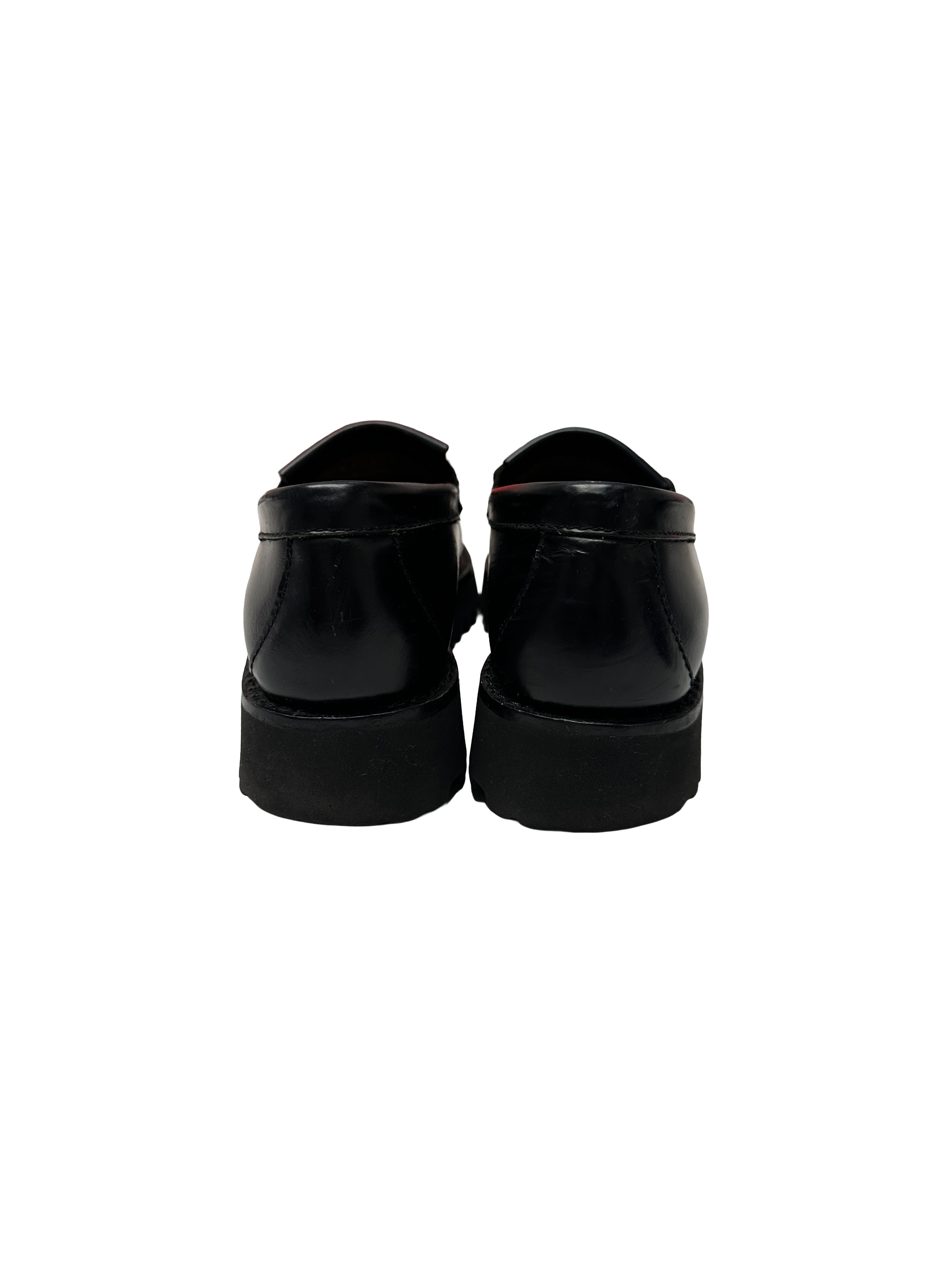 G.H Bass Weejuns black chunky tassel loafers - size 37