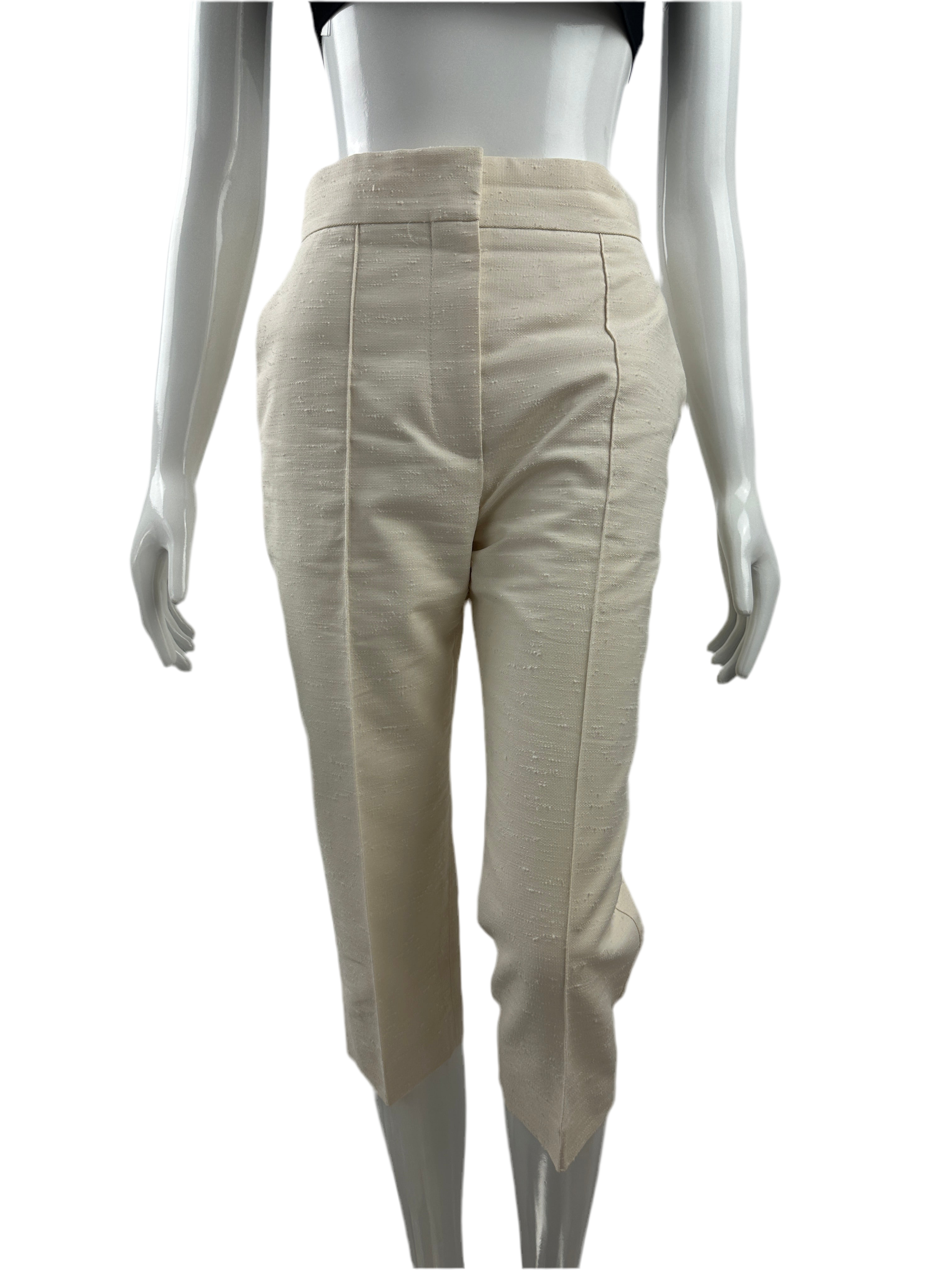 Dior short white pants with embossed lines - size 34