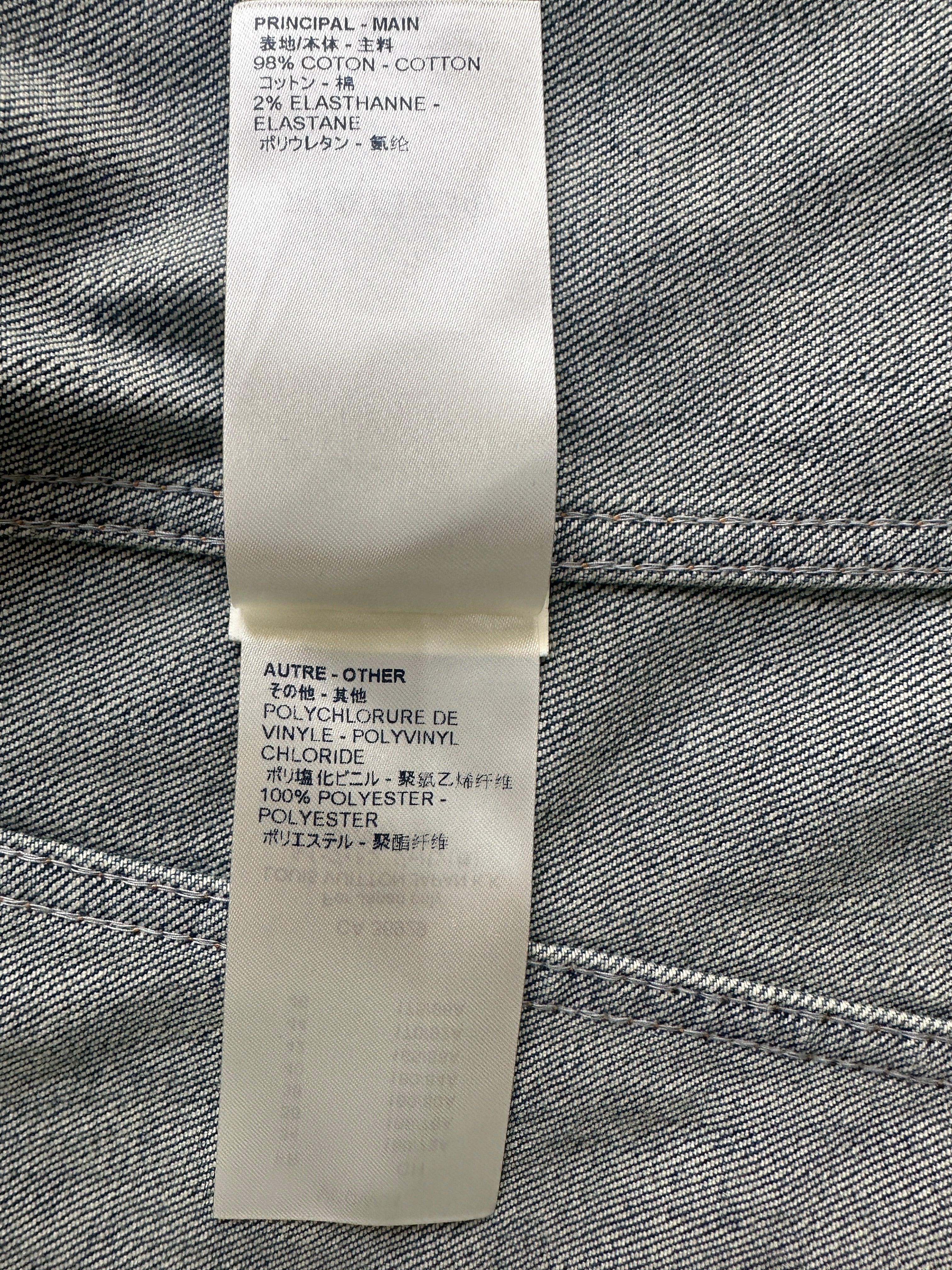 Louis Vuitton denim jacket with orange details - size 34