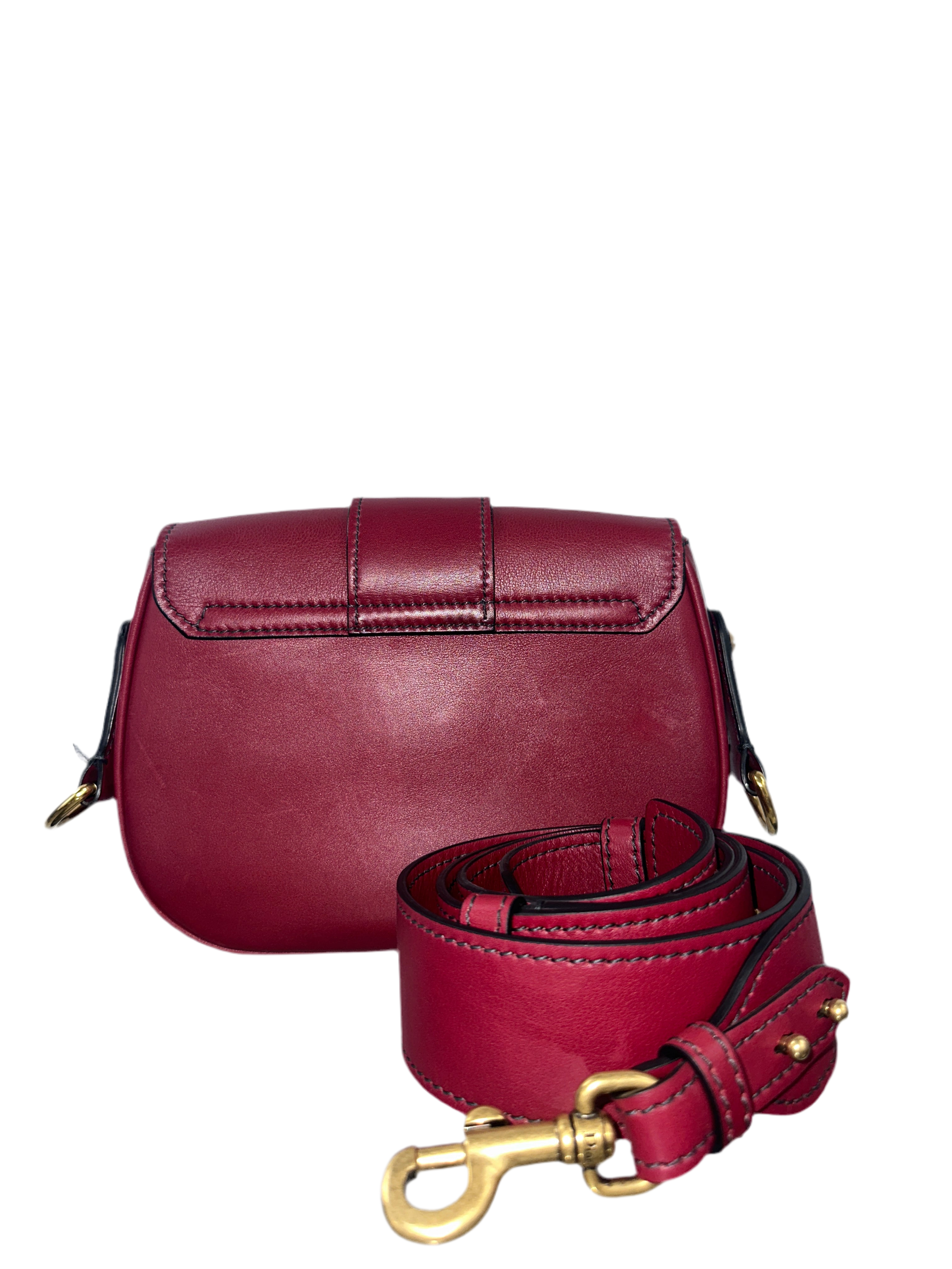 Dior red leather D-Fence crossbody bag