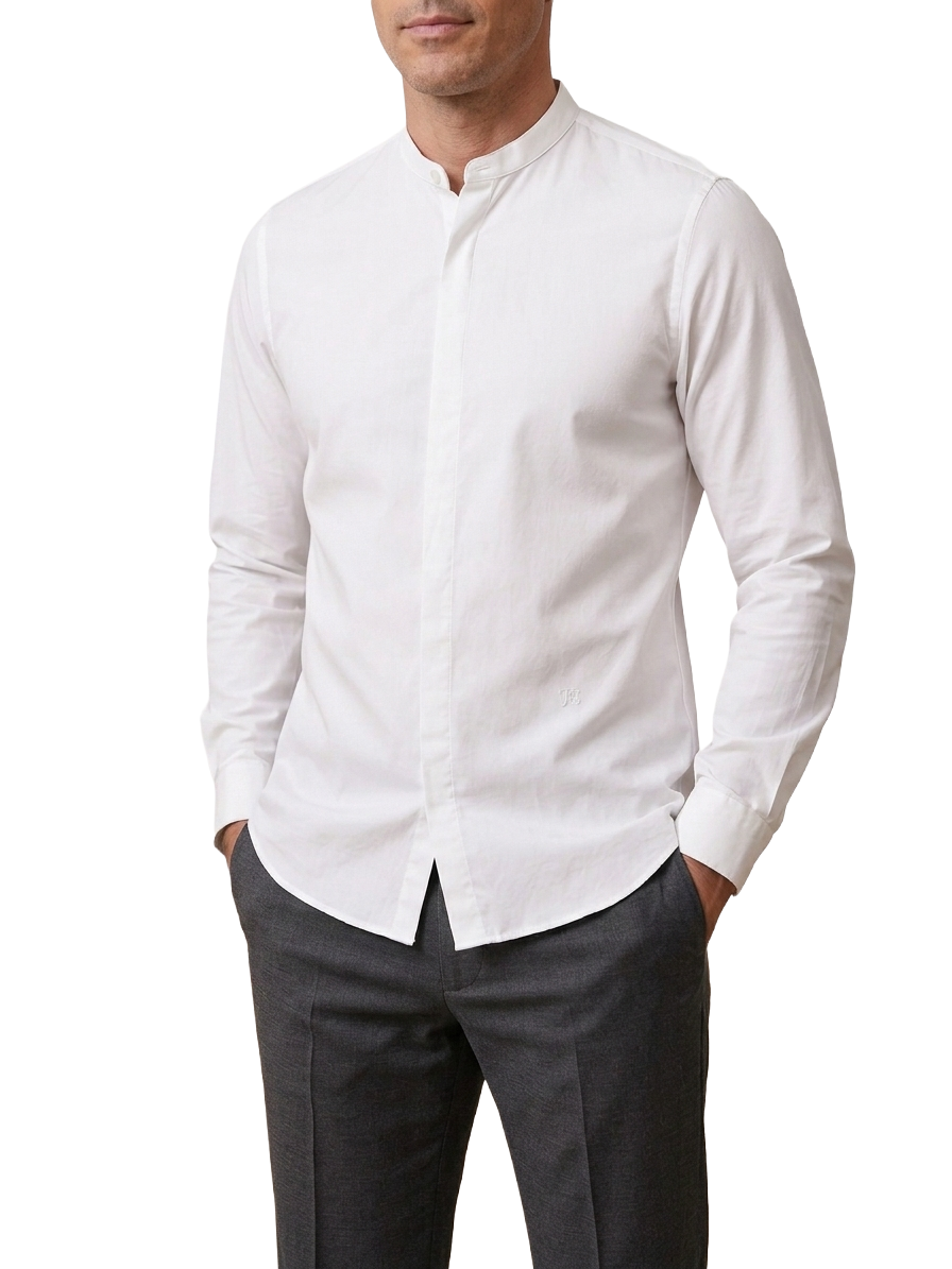 The Kooples white band collar shirt - size M