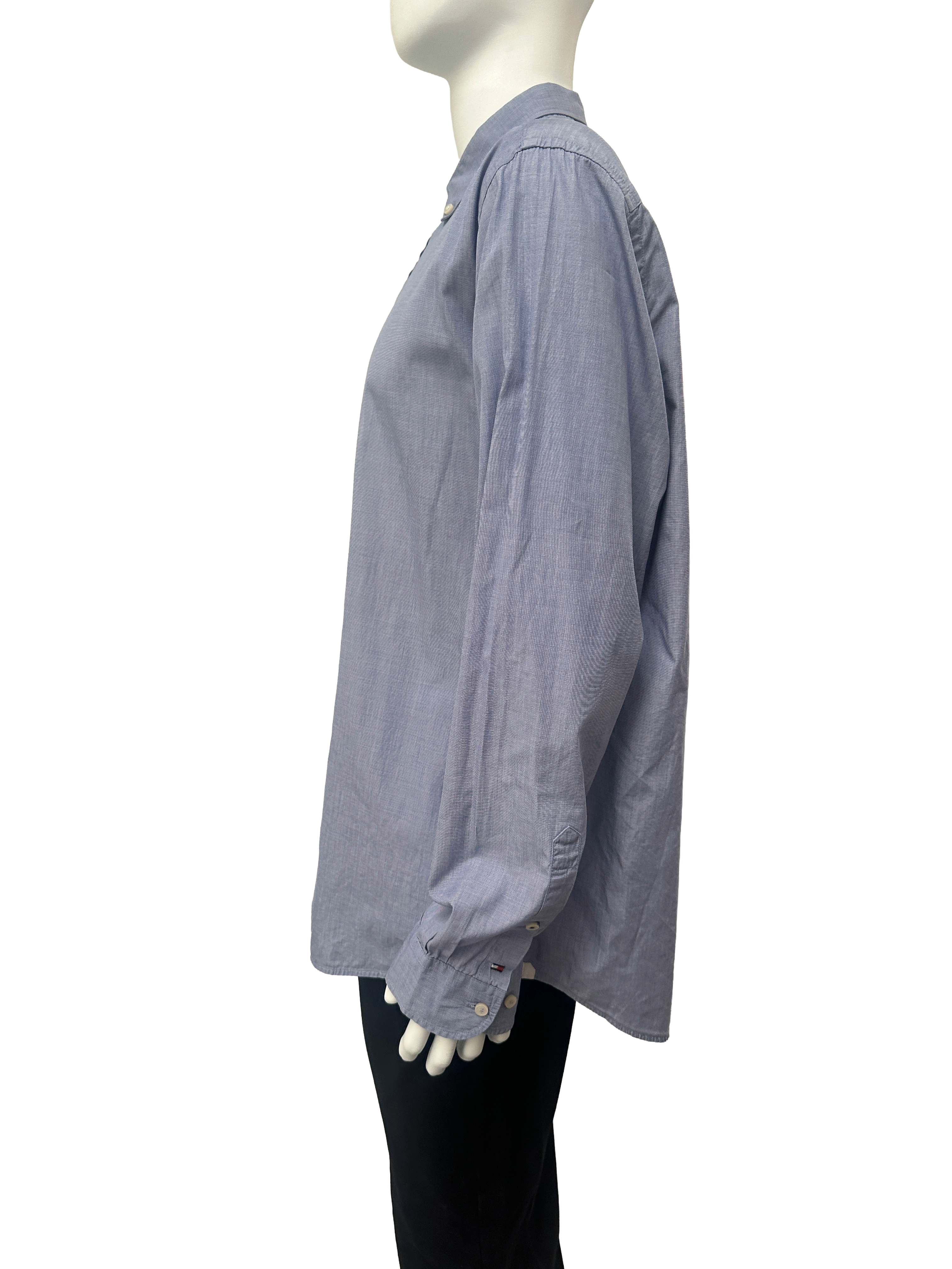 Tommy Hilfiger light blue button-down cotton shirt - size XXL