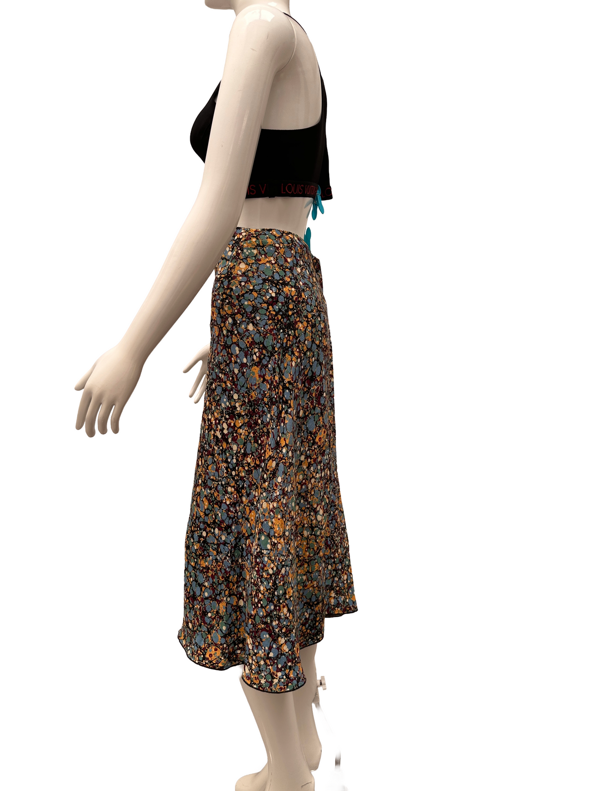 Victoria Beckham printed A-line skirt - size 42