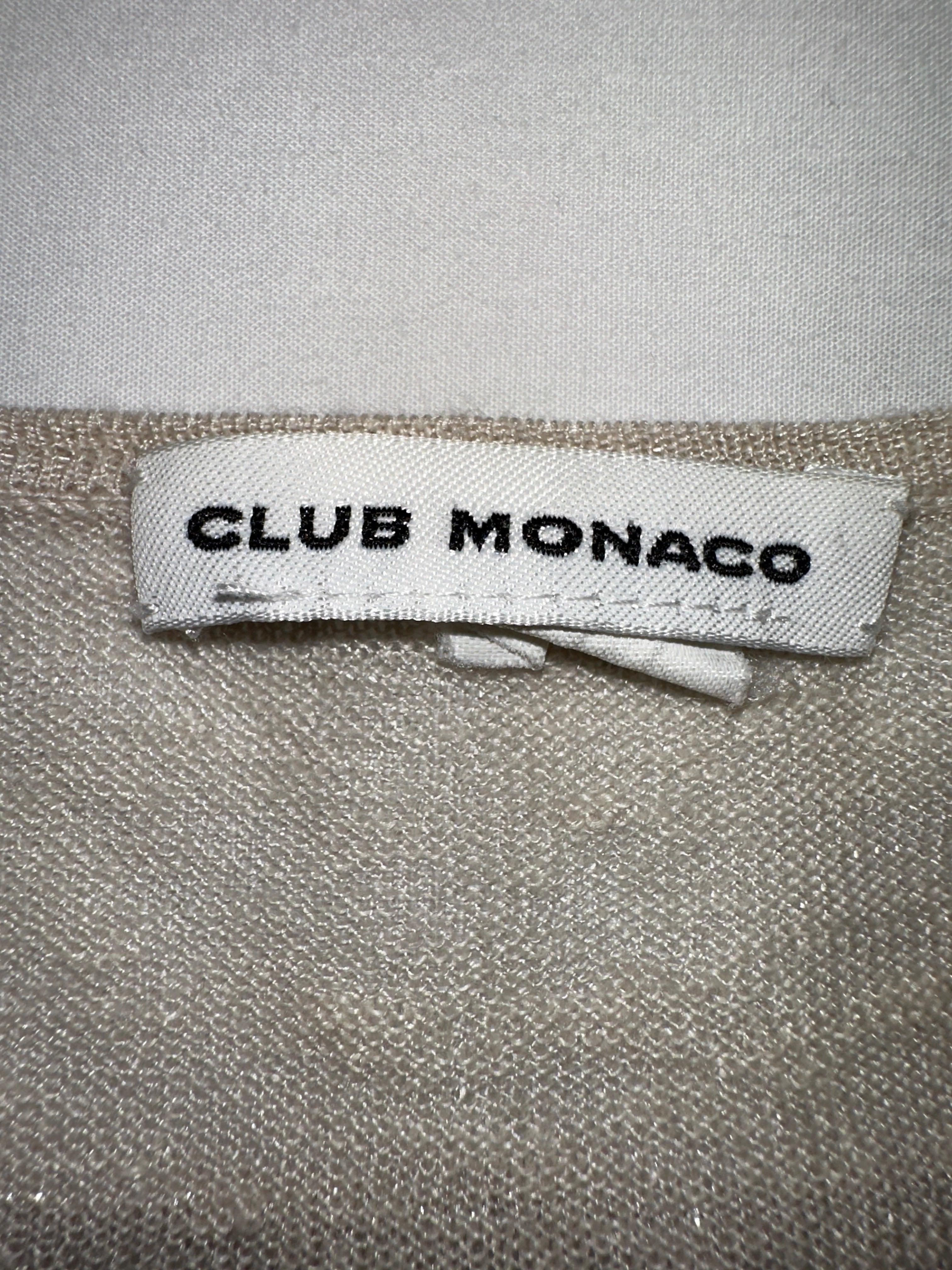Club Monaco beige gold sweater long sleeve - size 34