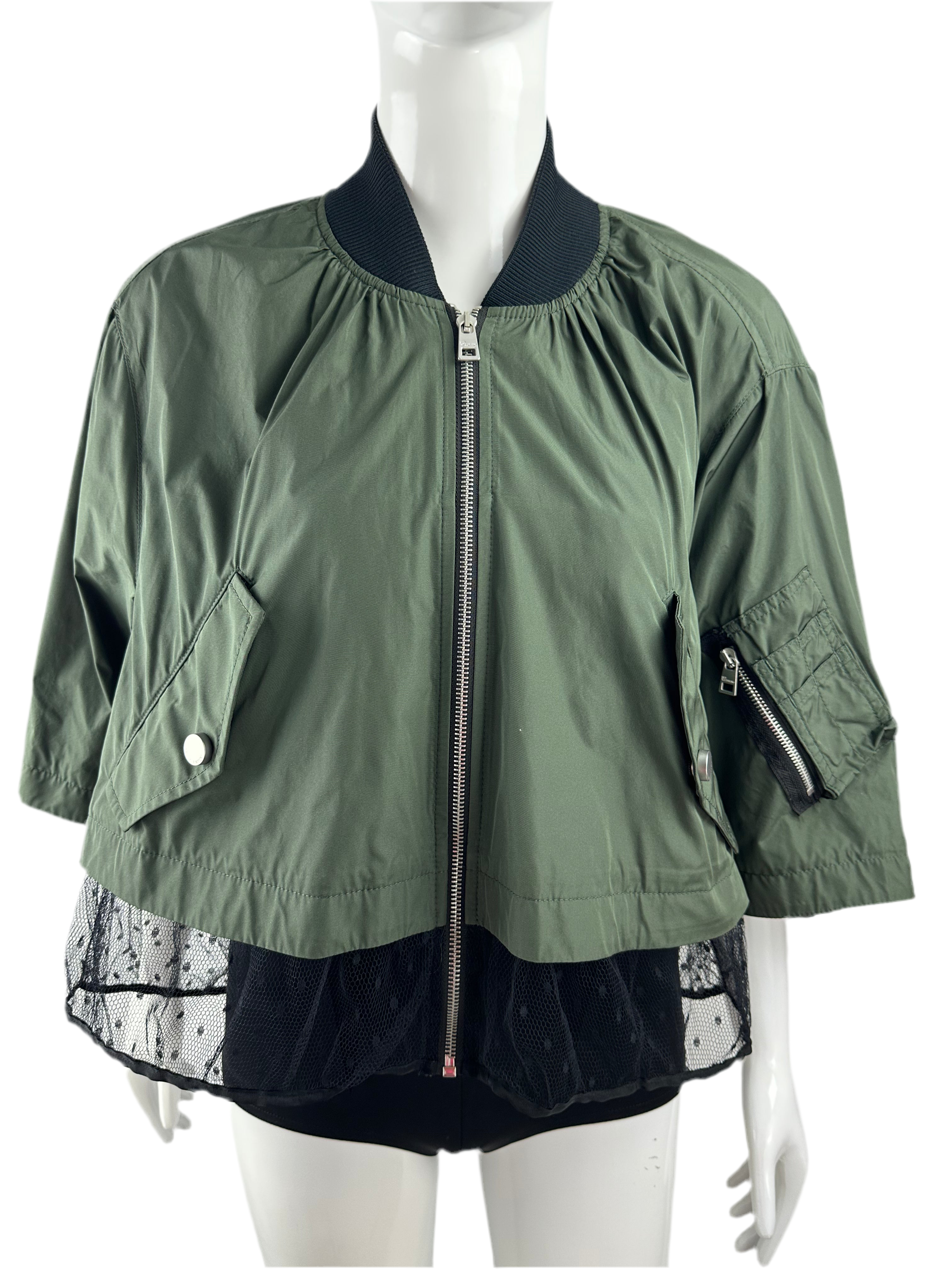 Red Valentino kaki bomber - size 40 IT