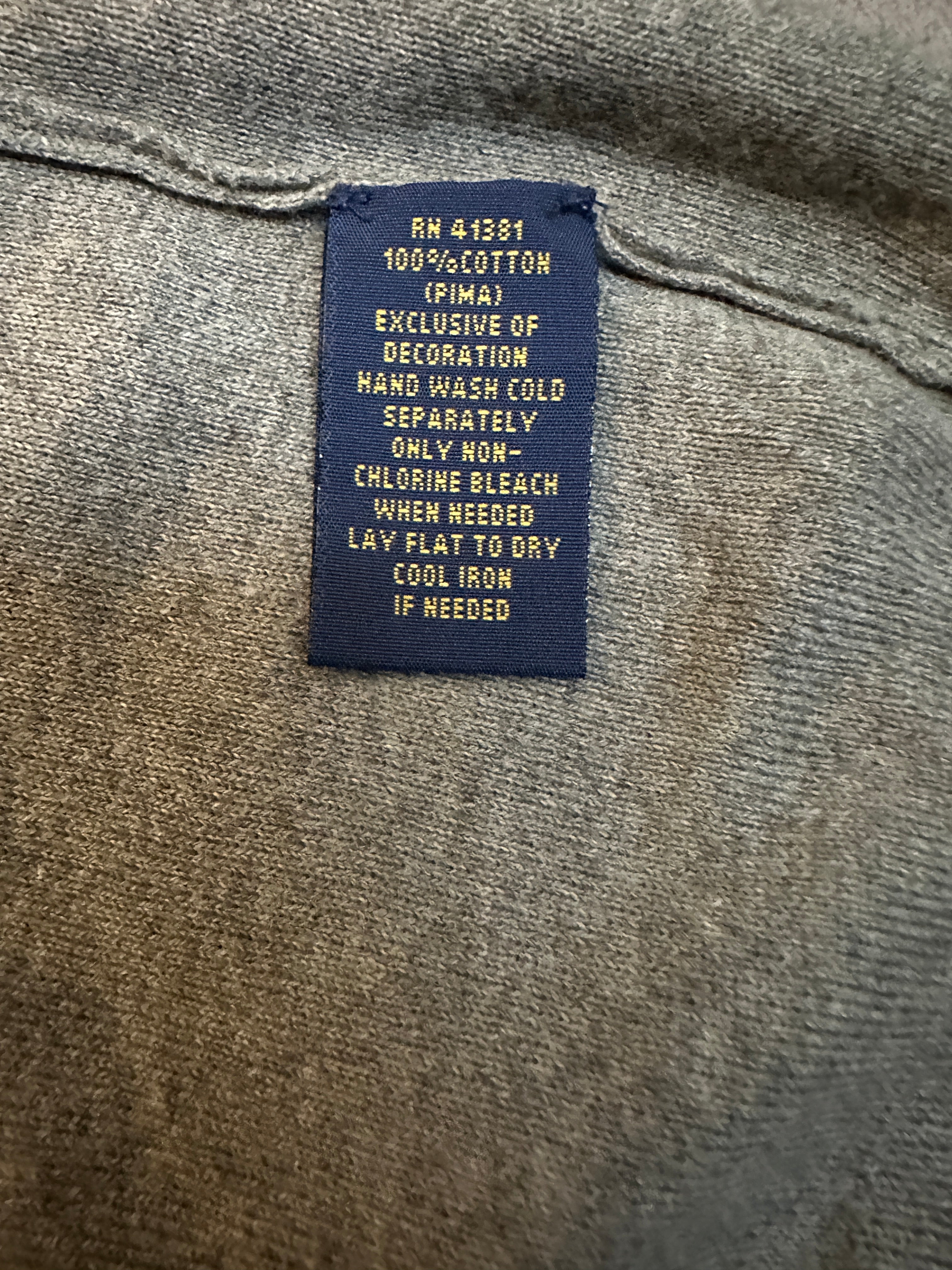 Polo Ralph Lauren grey Pima cotton v-neck sweater - size L