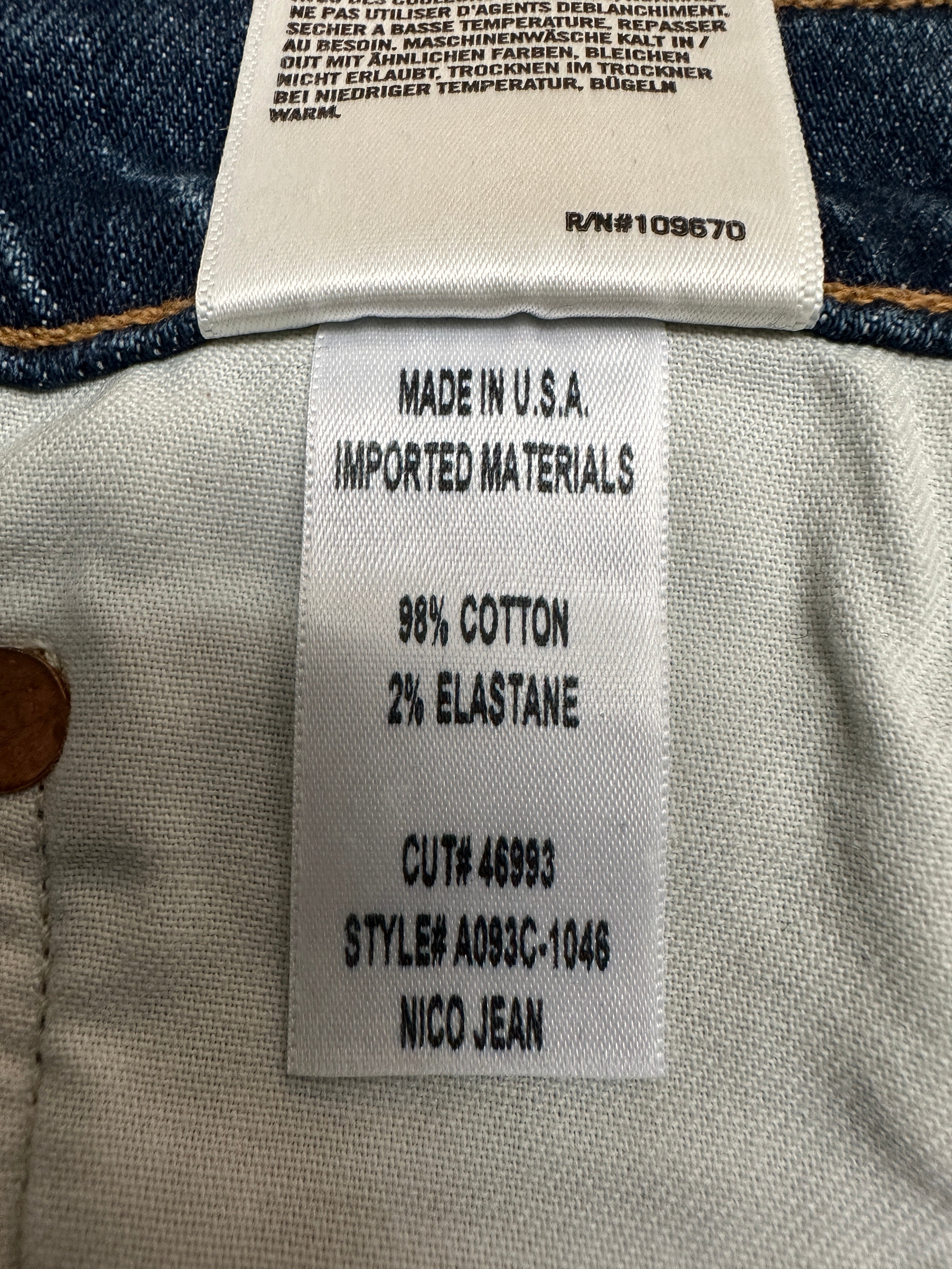 Agolde Nico high rise blue jean - size 26