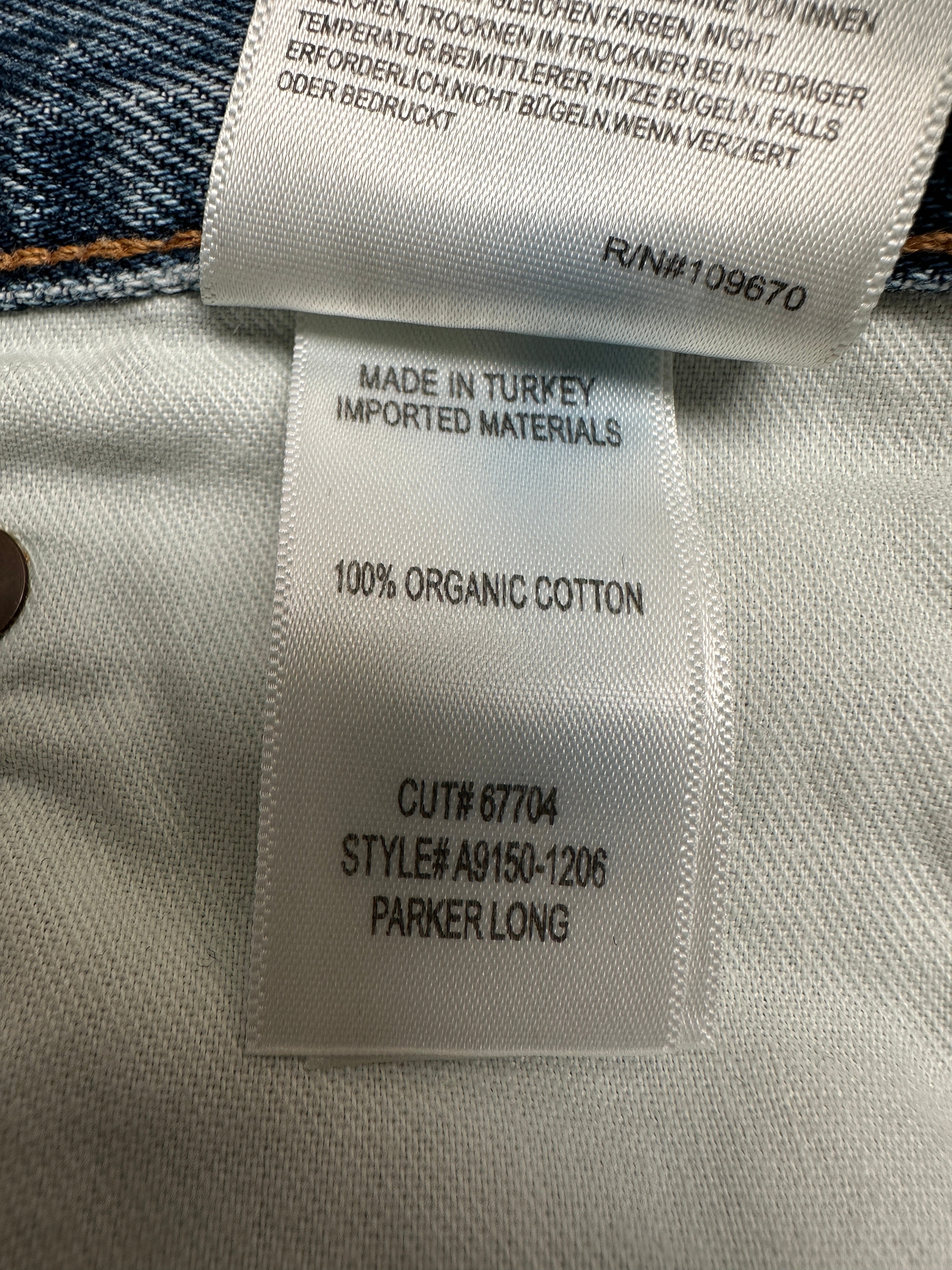 Agolde blue parker long jean - size 27