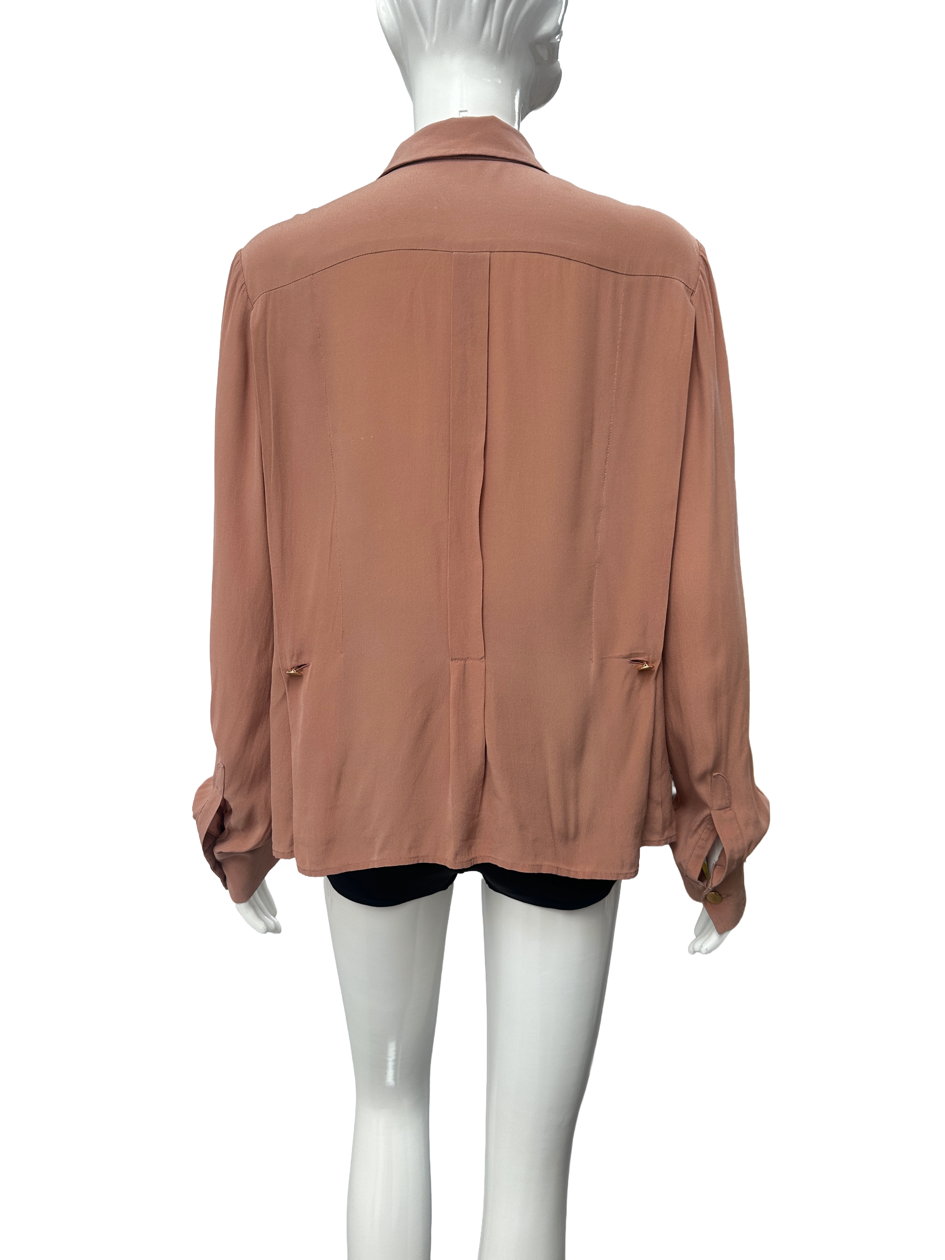 Chloe old pink silk blouse - size 42