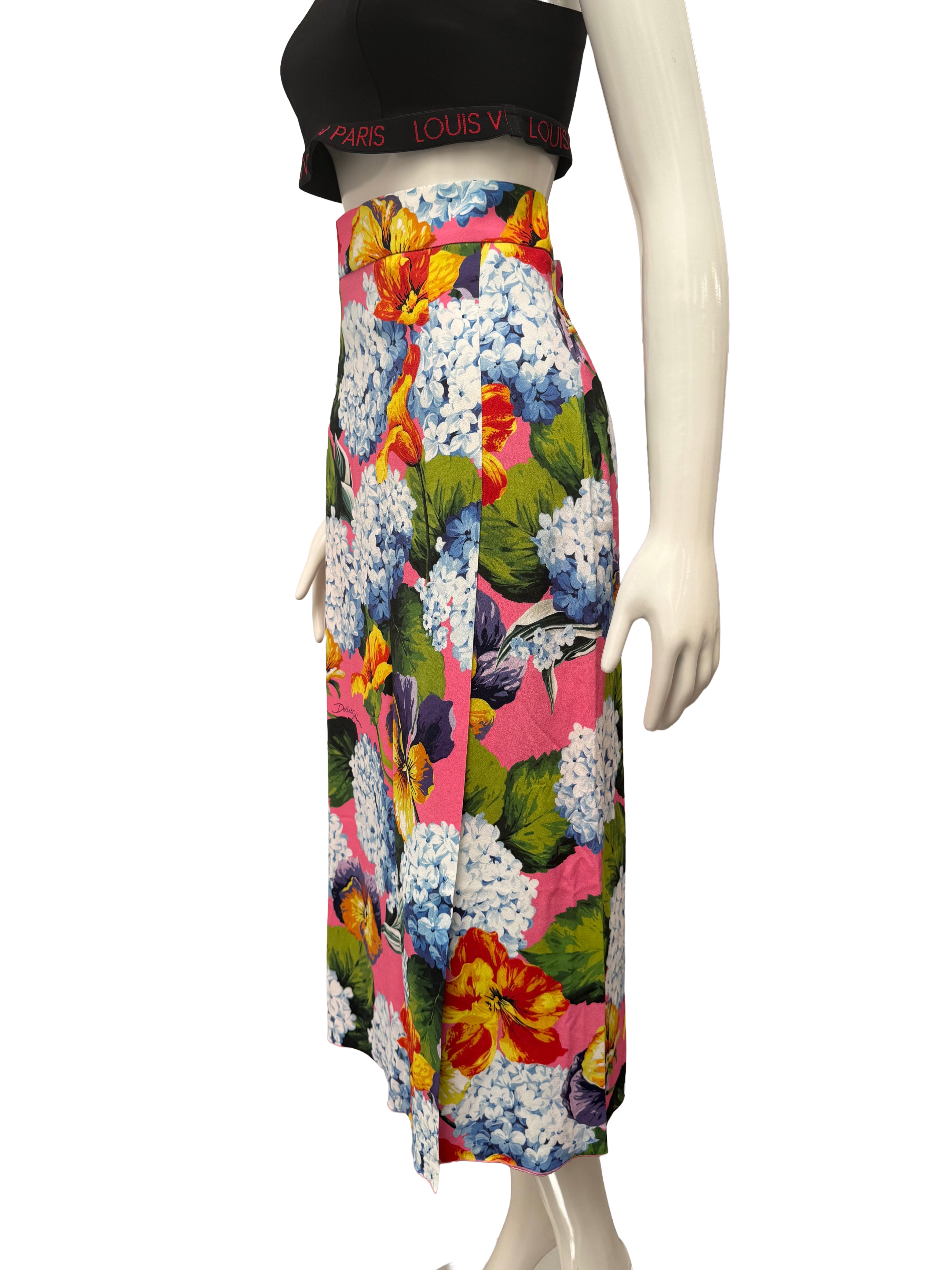 Dolce & Gabbana floral hydrangea skirt - size 36
