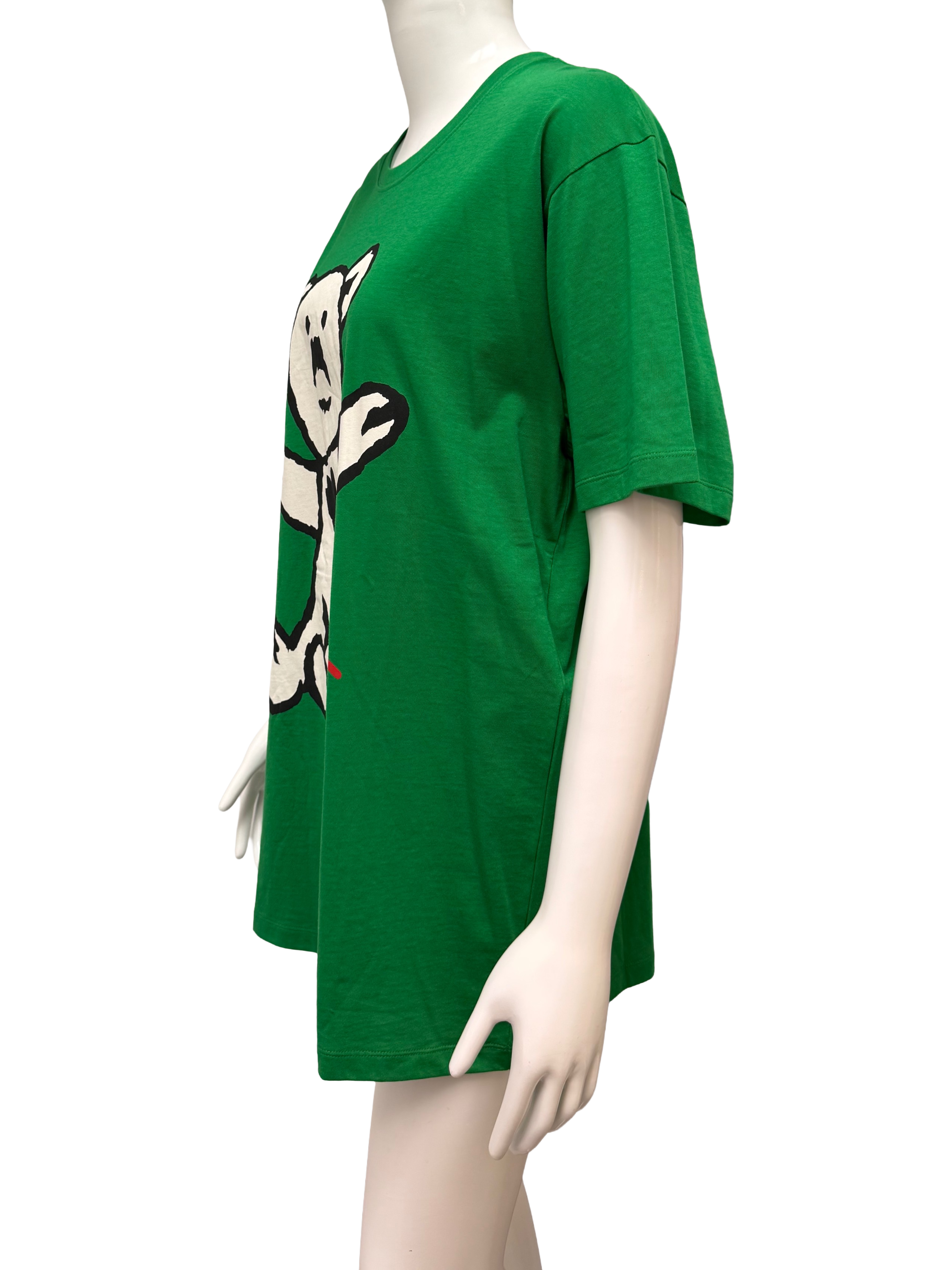 Gucci Garden teddy bear graphic t-shirt green - size S