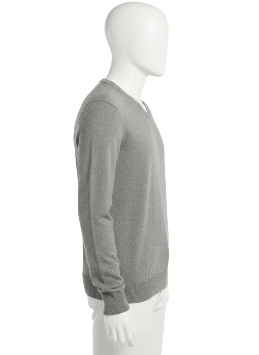 Polo Ralph Lauren grey Pima cotton v-neck sweater - size L