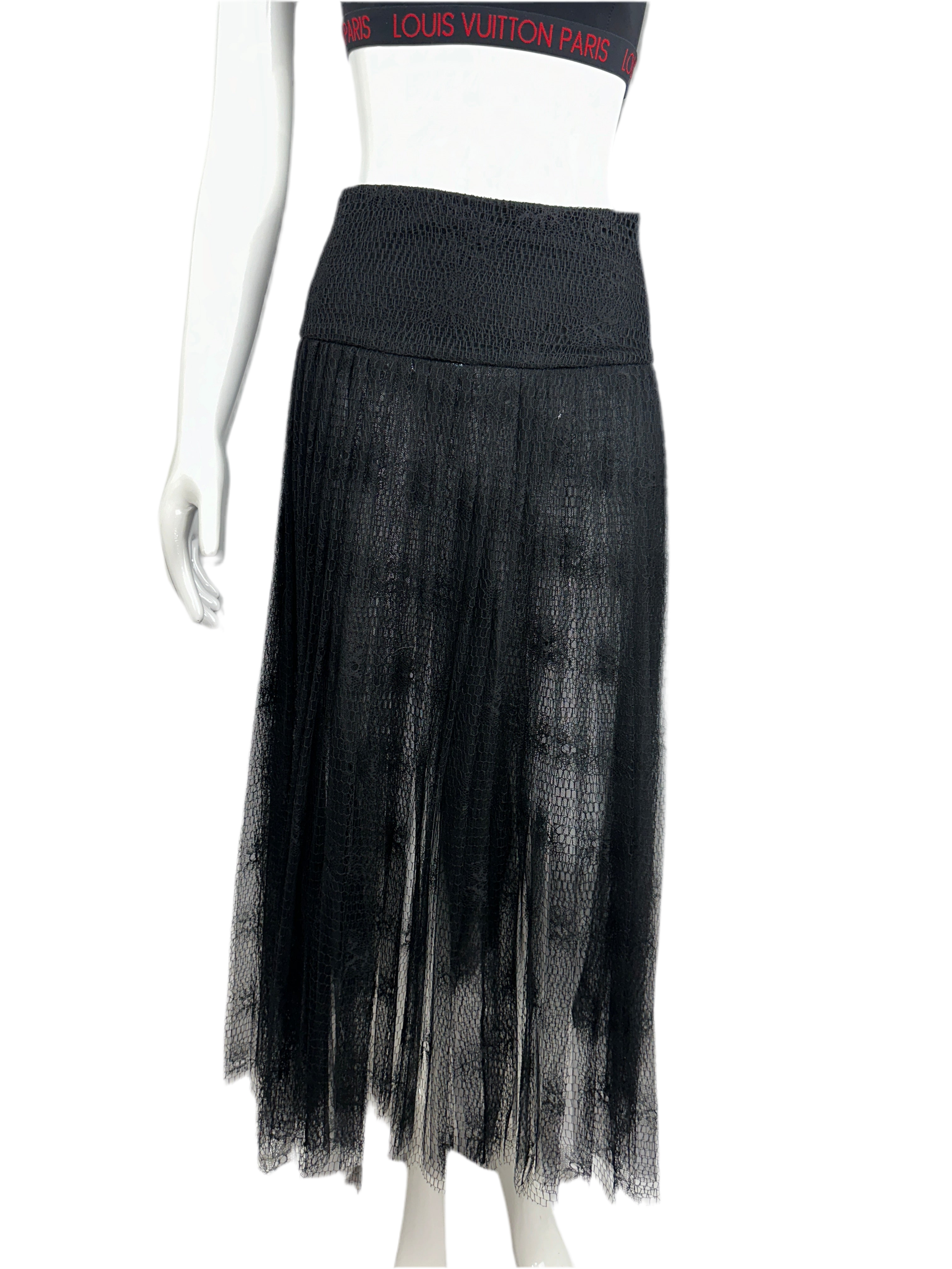 Dior sheer pleated skirt - size 36