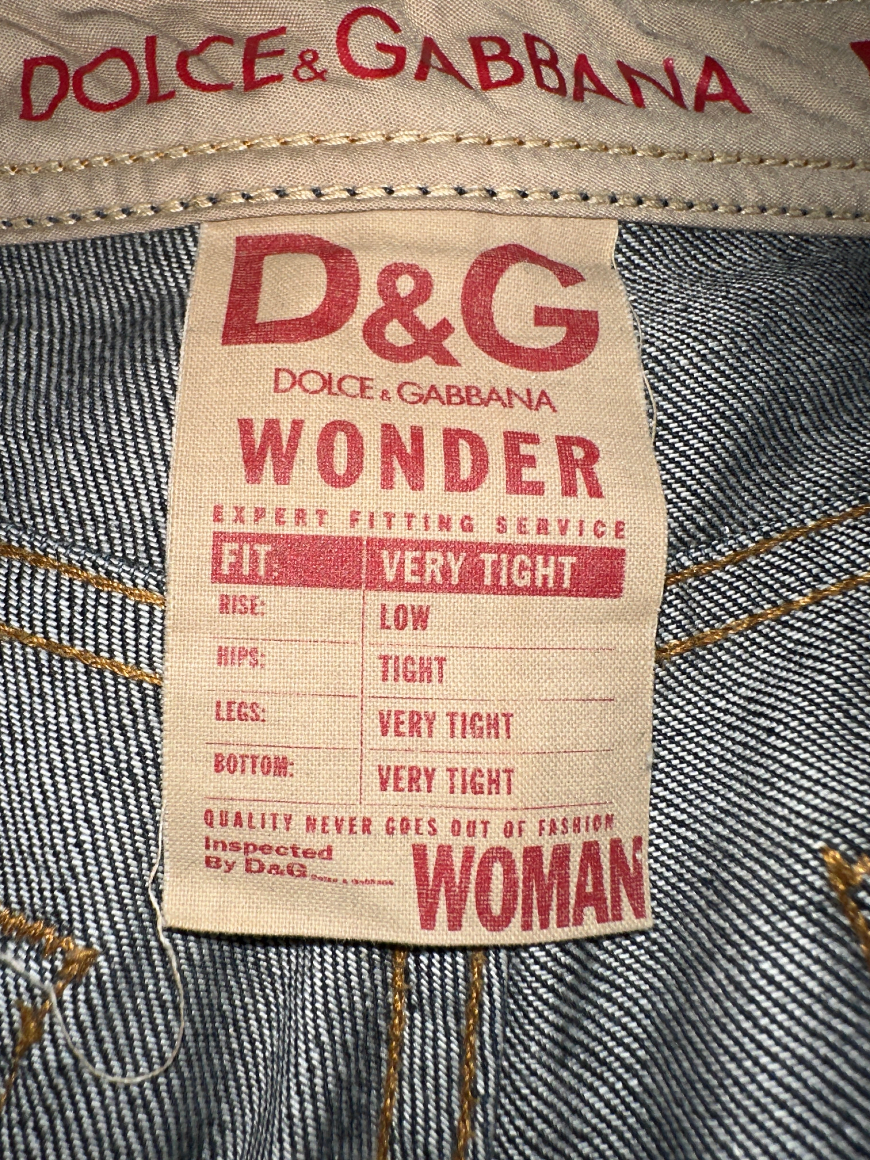 Dolce & Gabbana low rise jeans - size 34