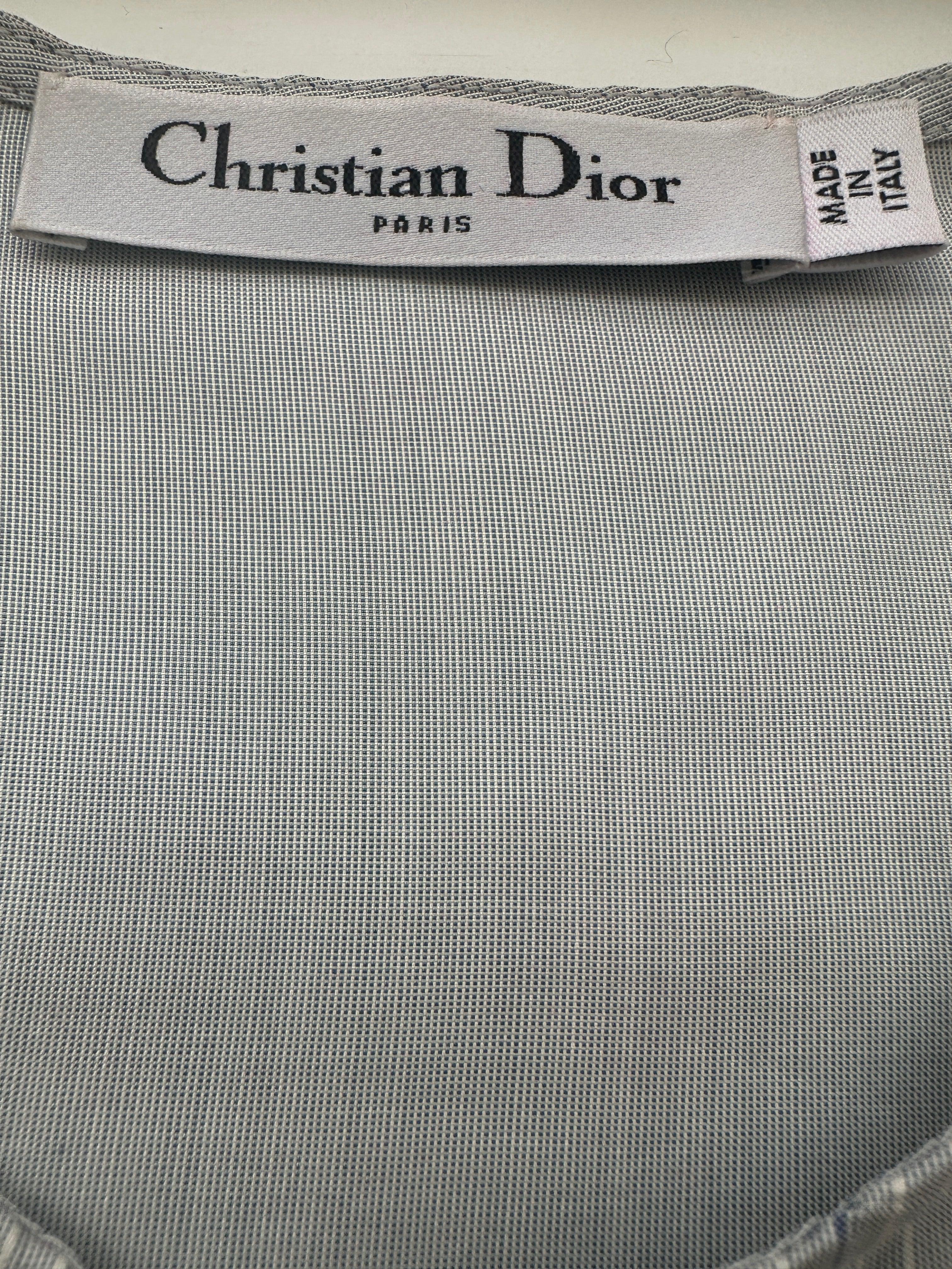 Dior pastel blue shirt with stripes - size 34 - Avant Garde DXB