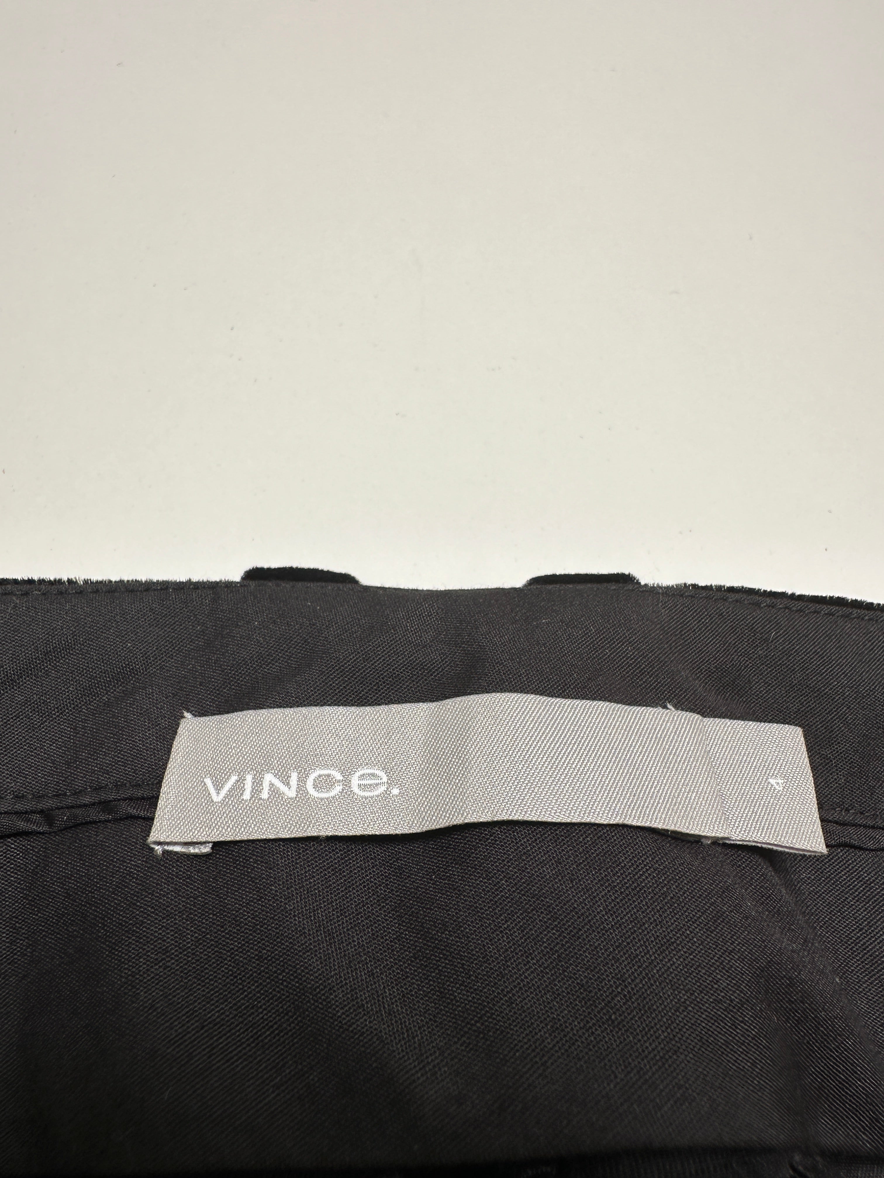 Vince black velvet pants - size 32