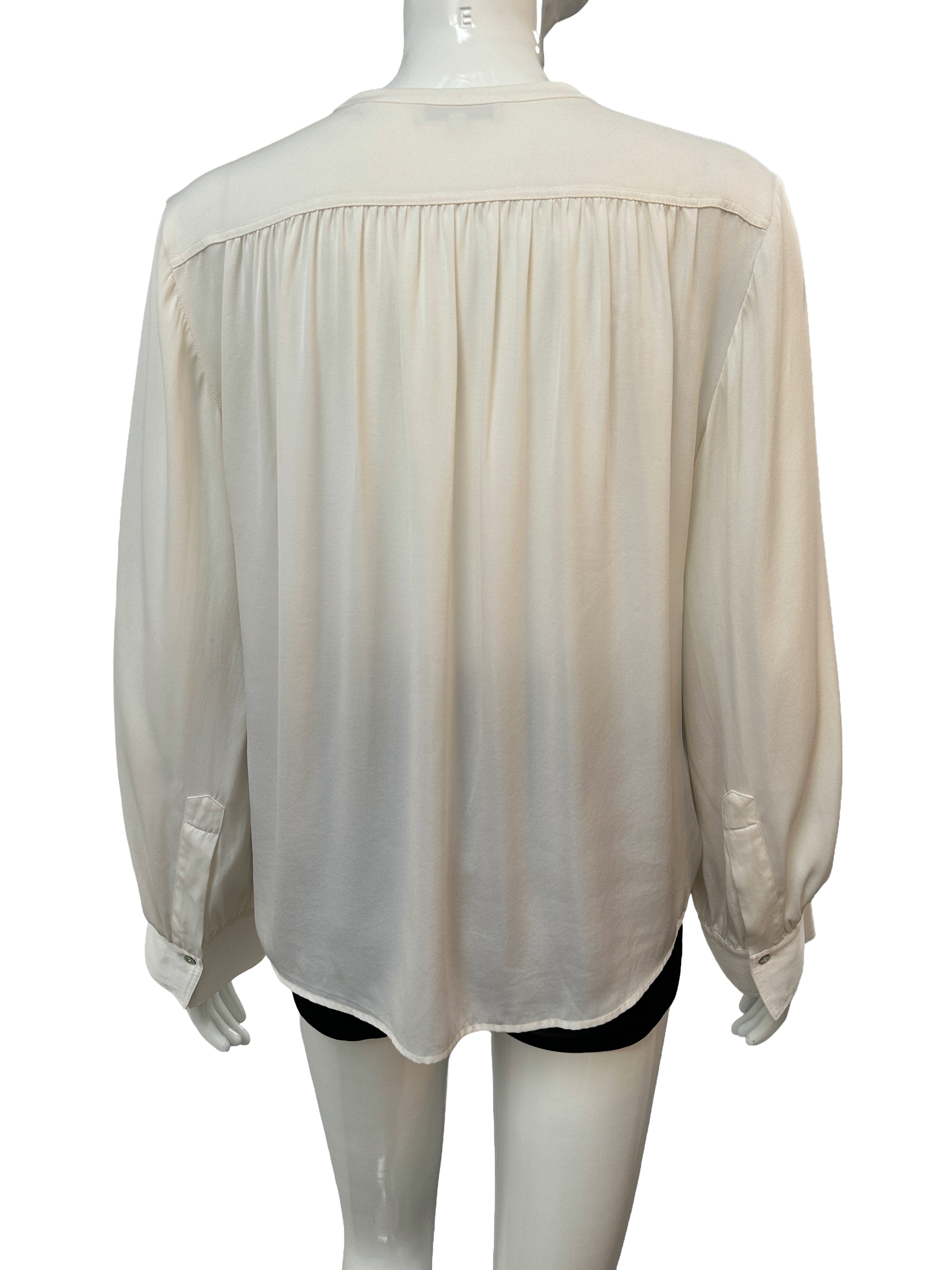 Vince ivory silk buttoned blouse - size XS