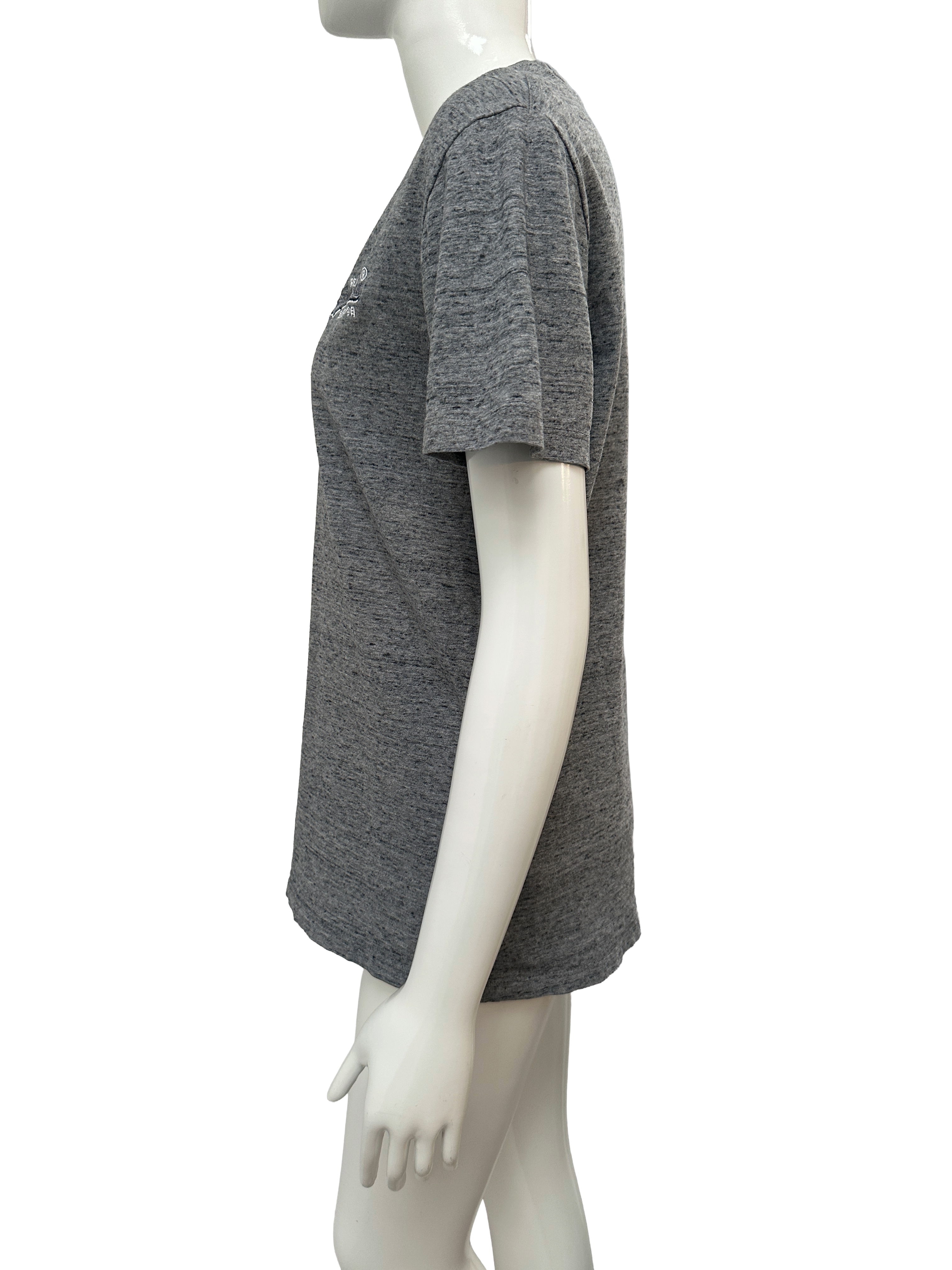 Superdry orange label grey logo t-shirt - size S