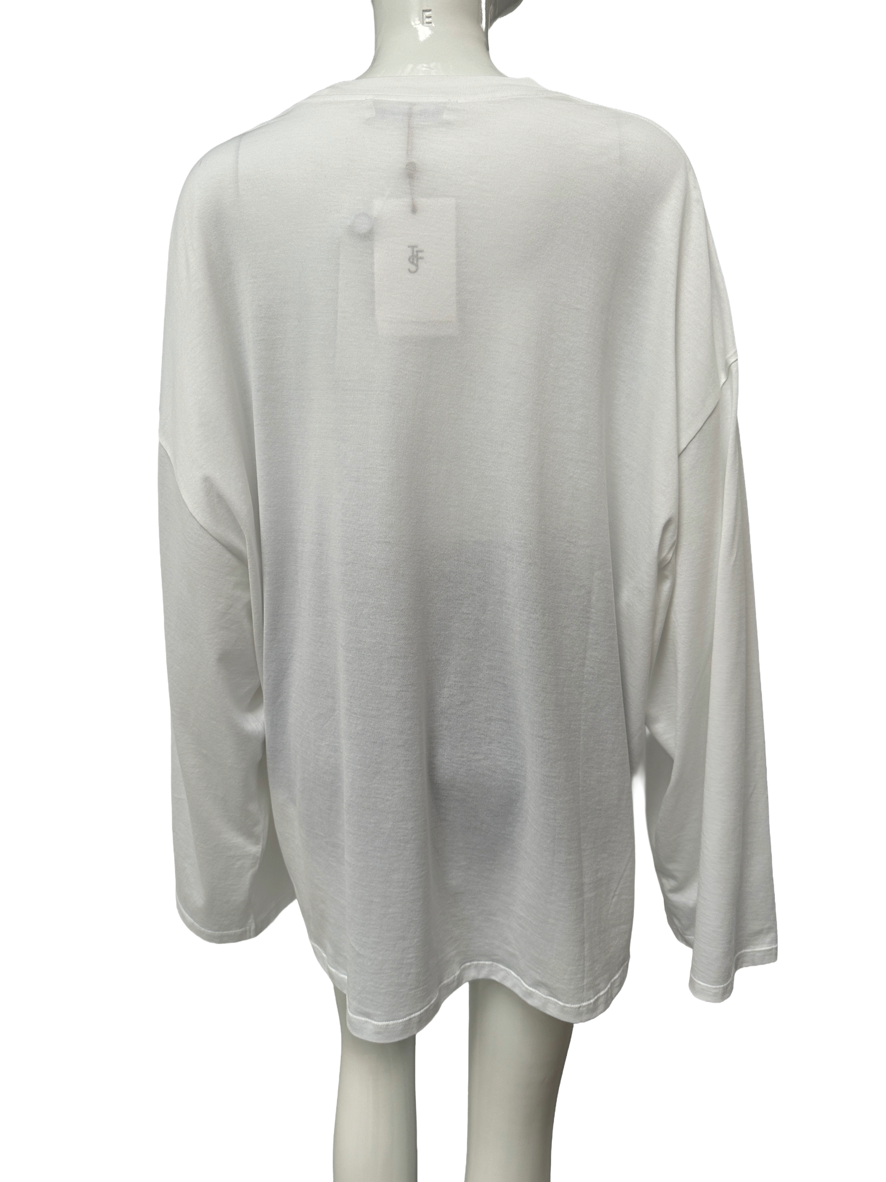 The Frankie Shop white rio oversized sleeve tee - size XS/S