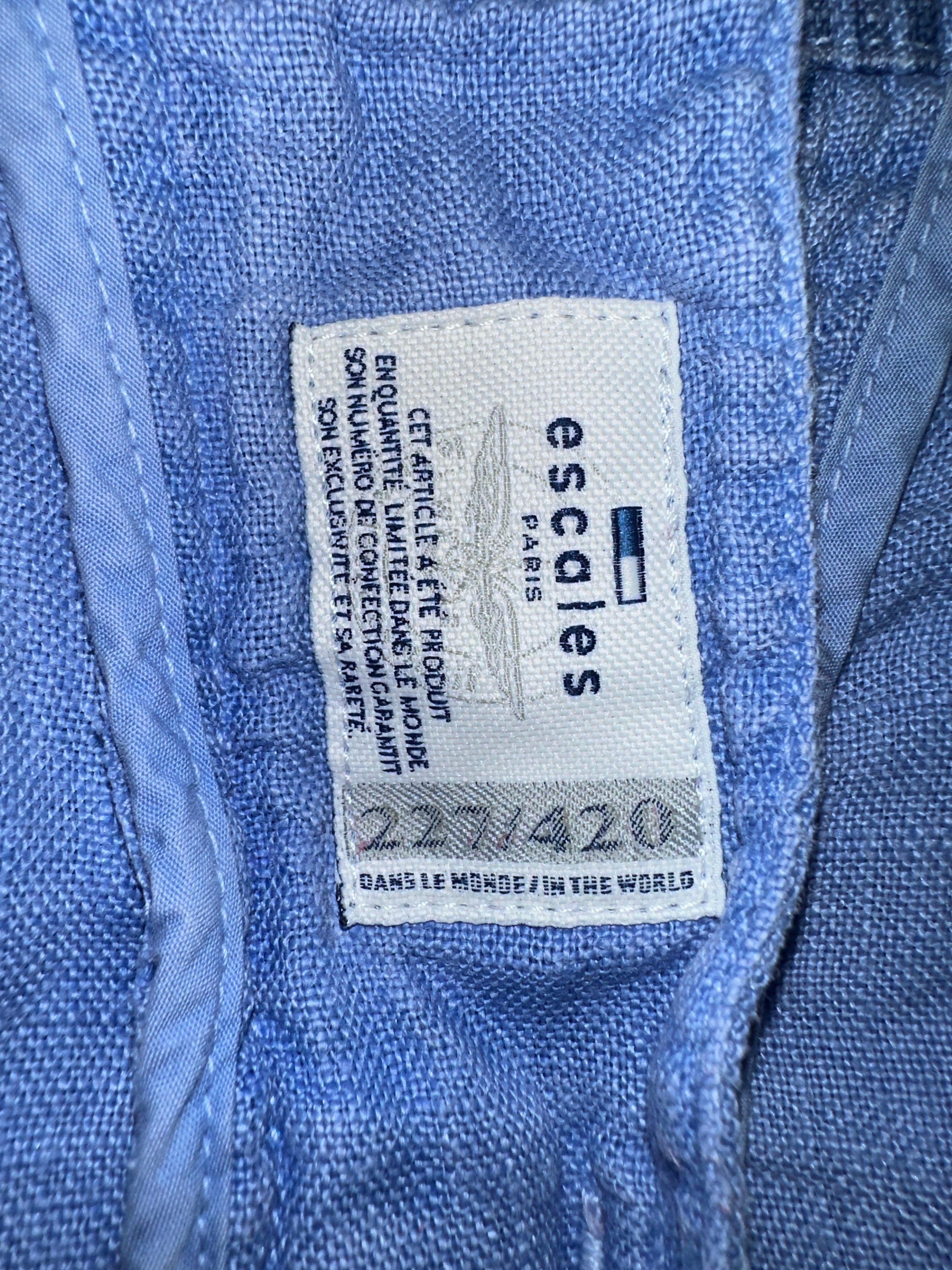Escales blue shorts - size 34