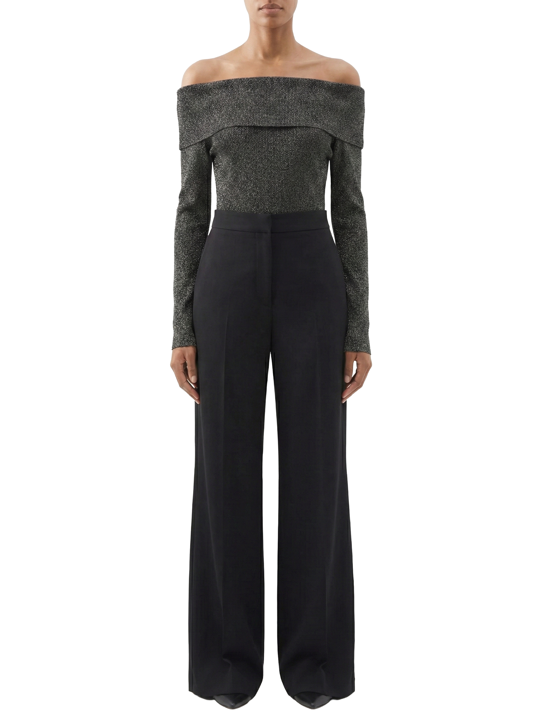 Zimmermann crush metallic off-shoulder top - size IT48