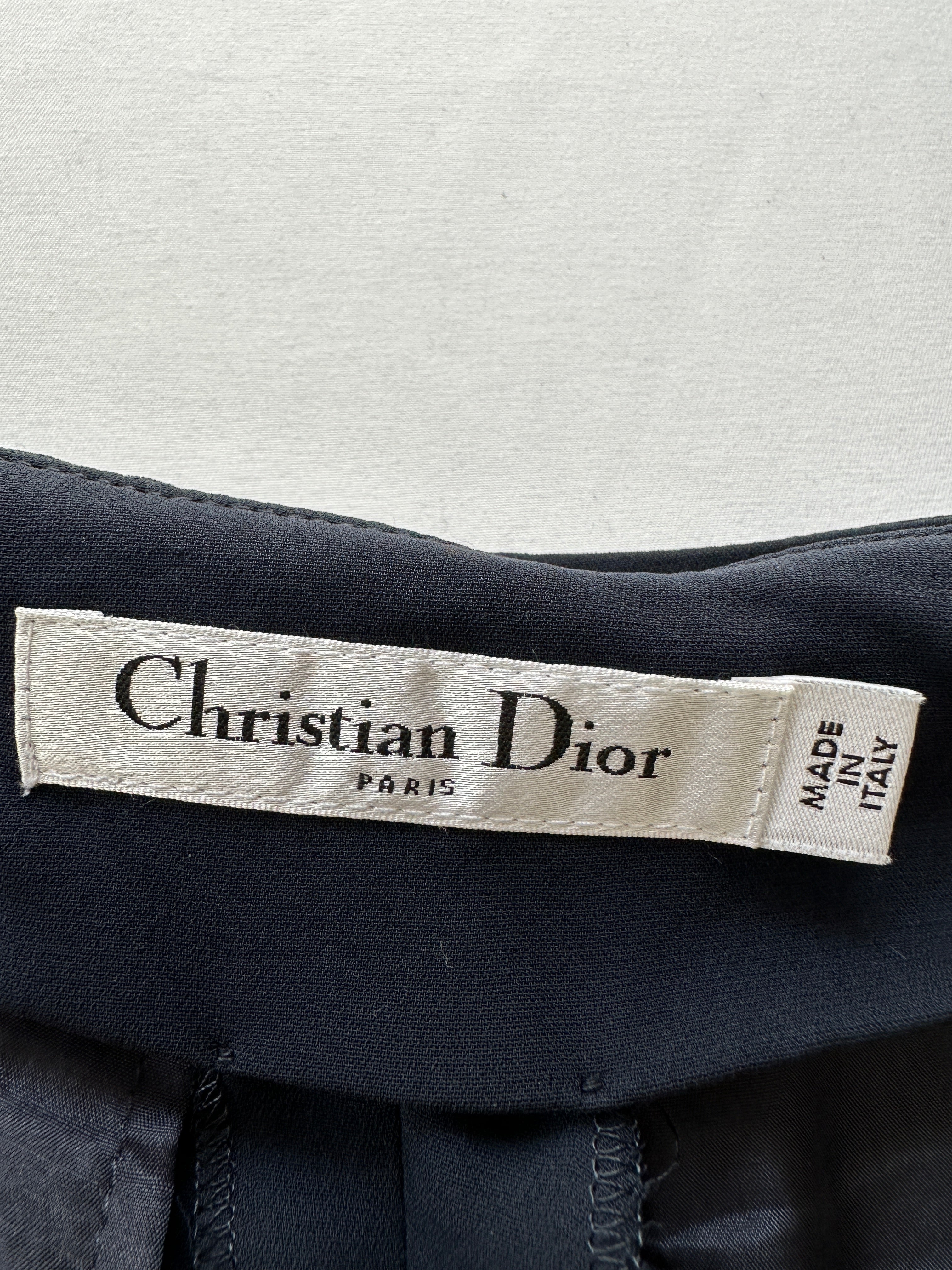 Dior midnight blue wide-leg pants - size 34