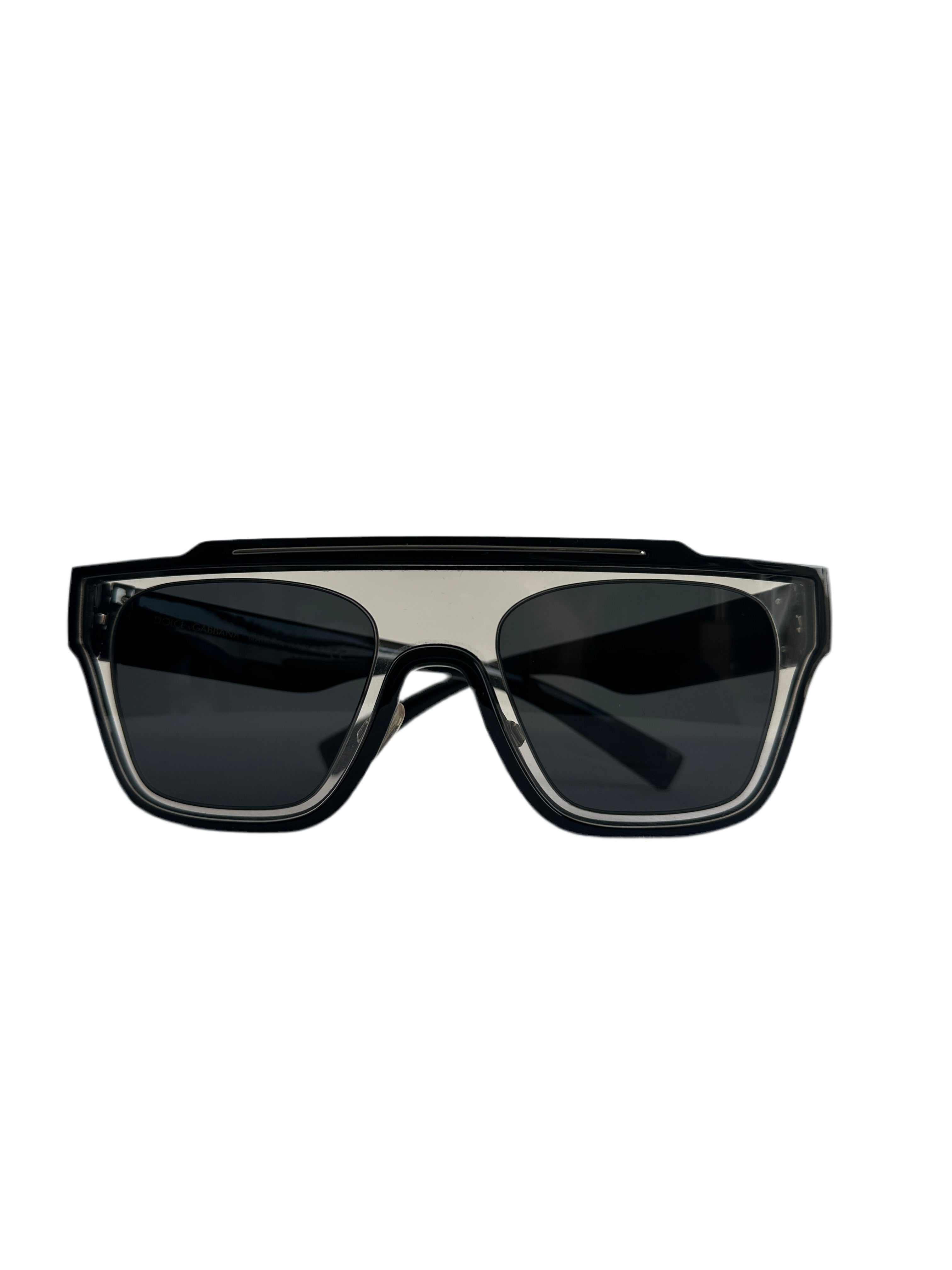 Dolce & Gabbana black and transparent sunglasses