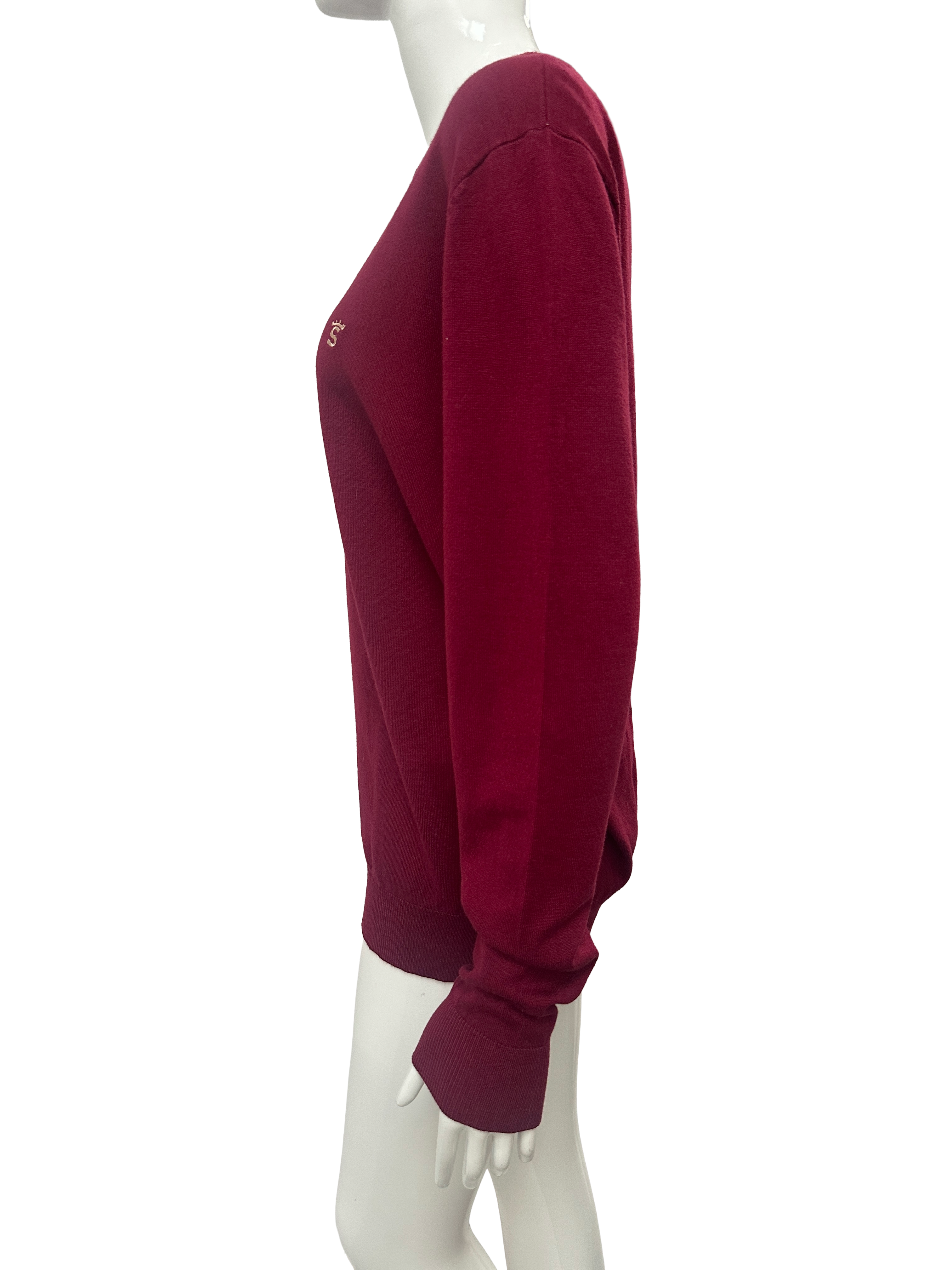 Solera burgundy crewneck knit sweater - size L