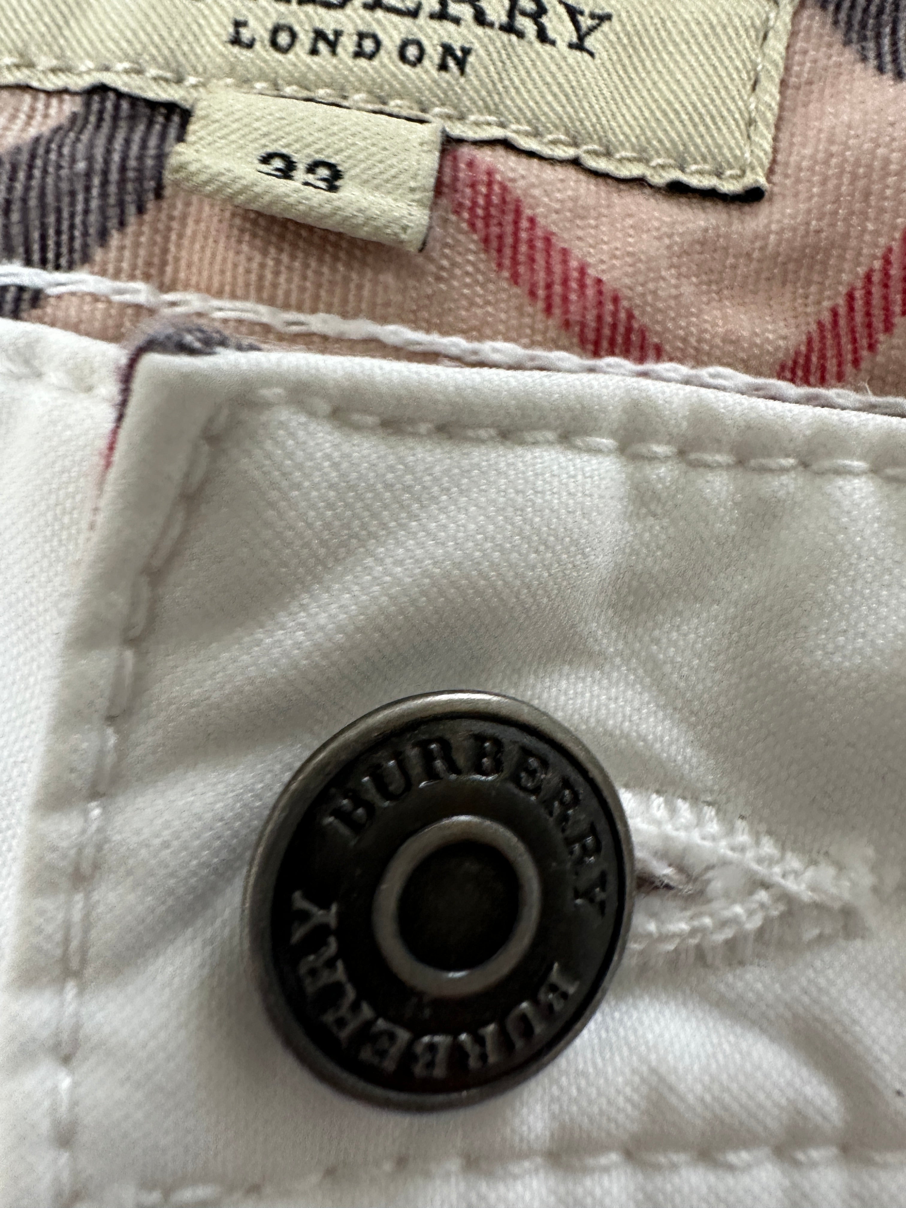 Burberry white pants - size 33