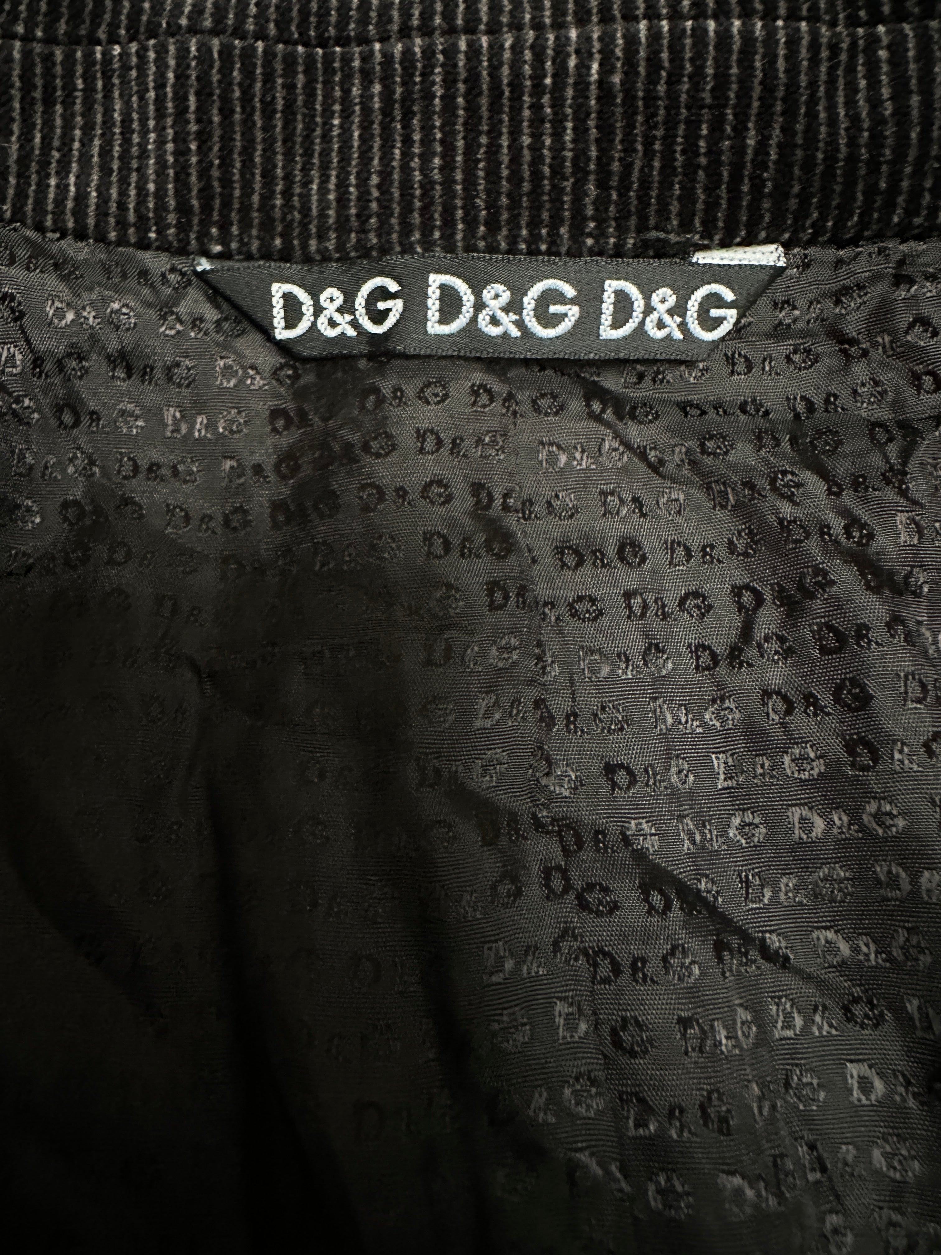 Dolce & Gabbana corduroy double-breasted blazer - size L