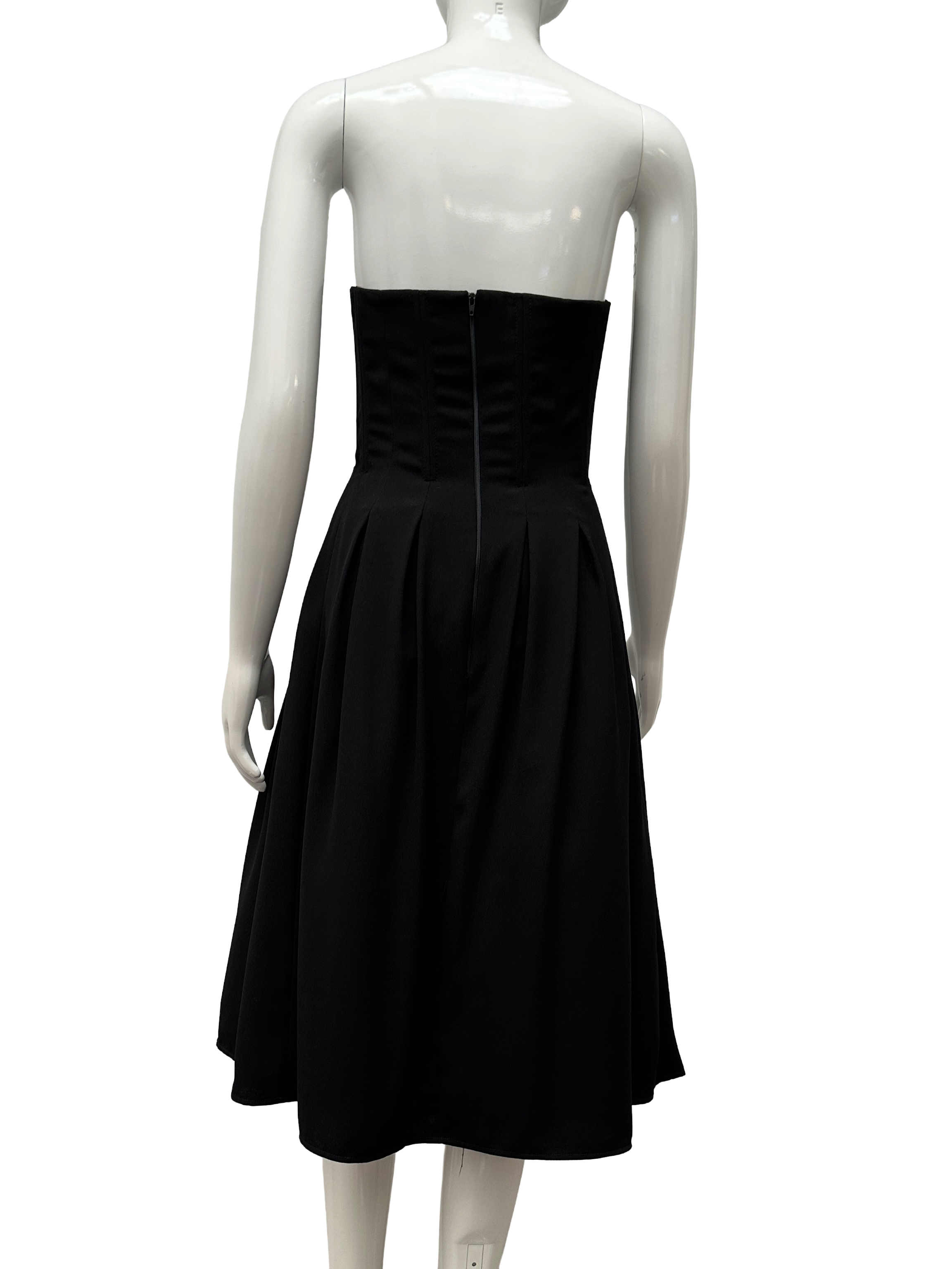 Naf Naf black strapless cocktail dress - size 38
