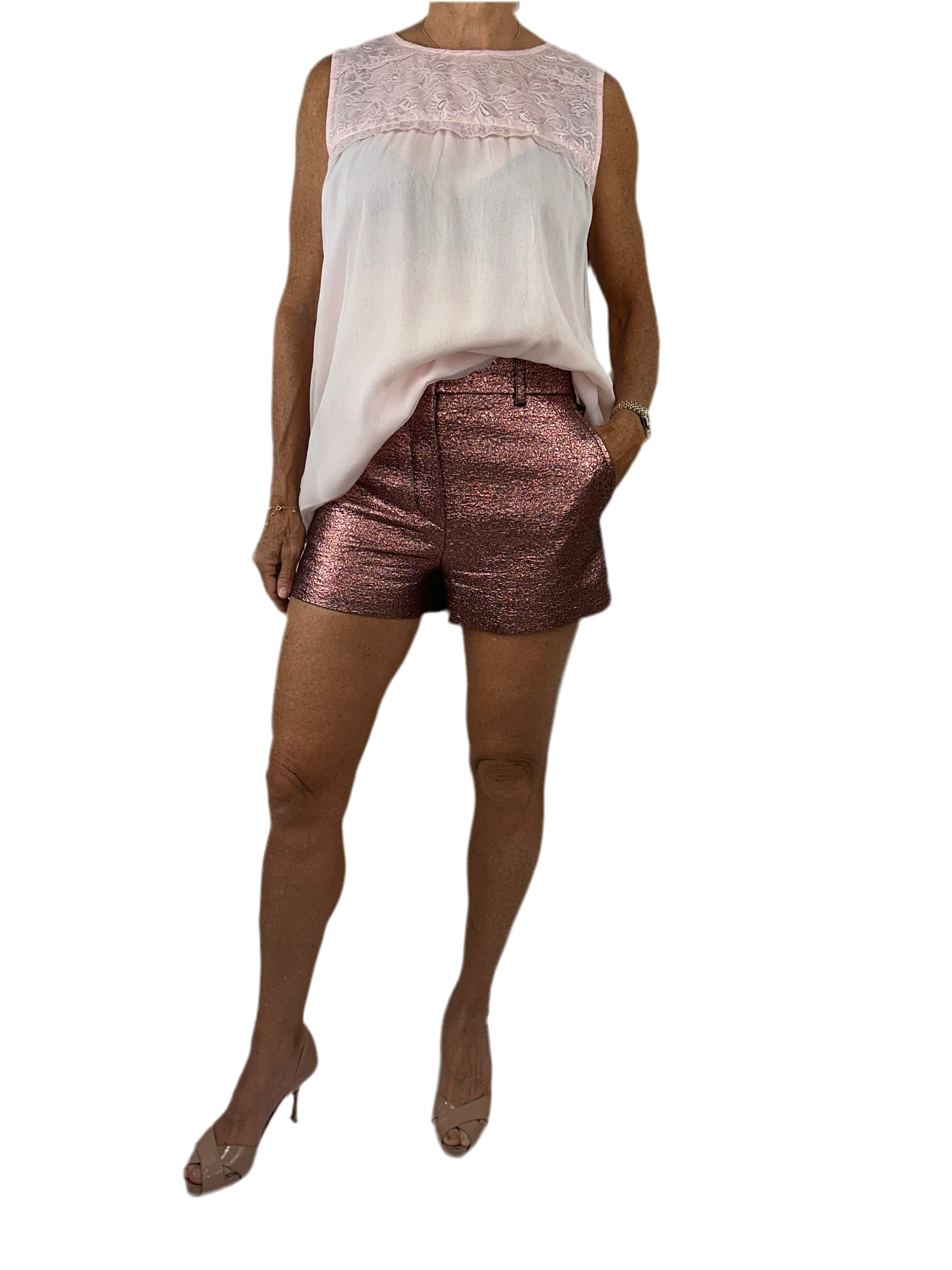 Louis Vuitton Mini short Metallic - size 34FR