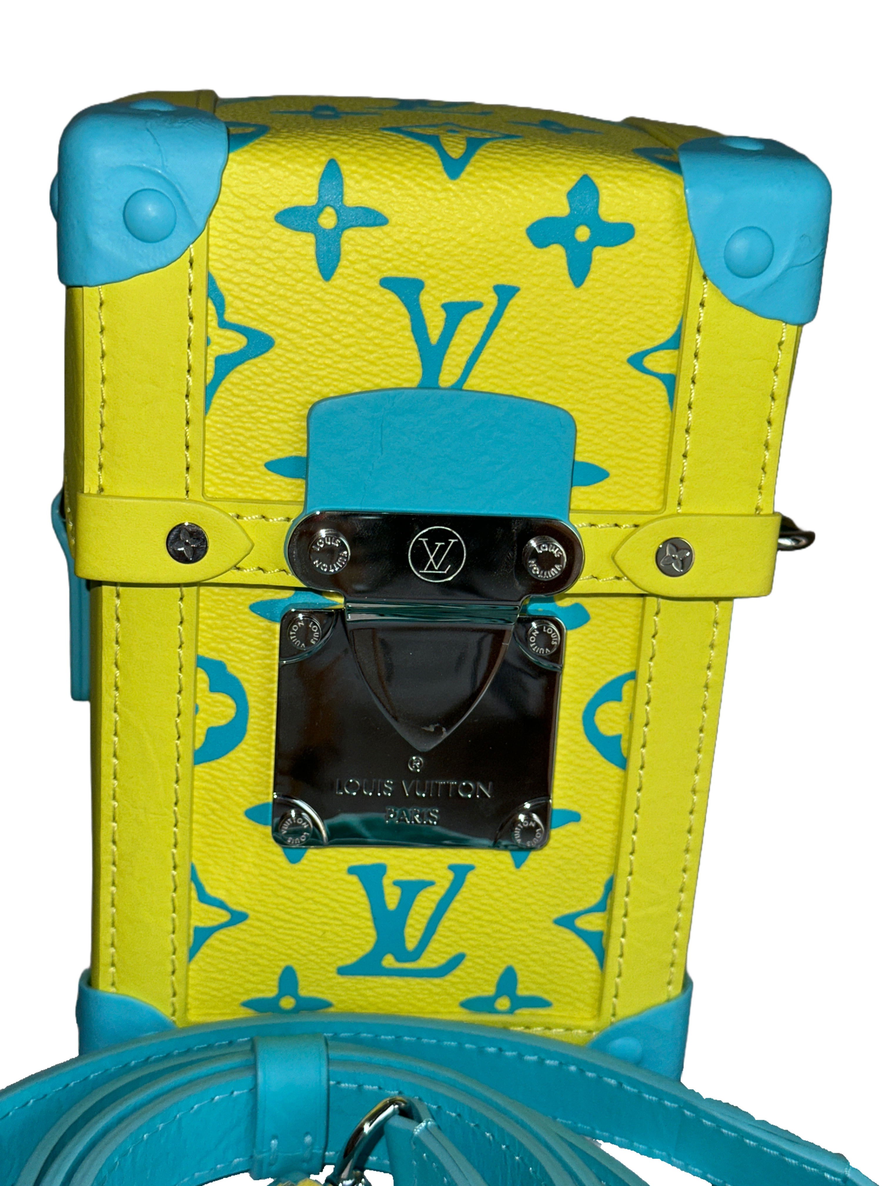 Louis Vuitton vertical trunk wearable wallet monogram playground