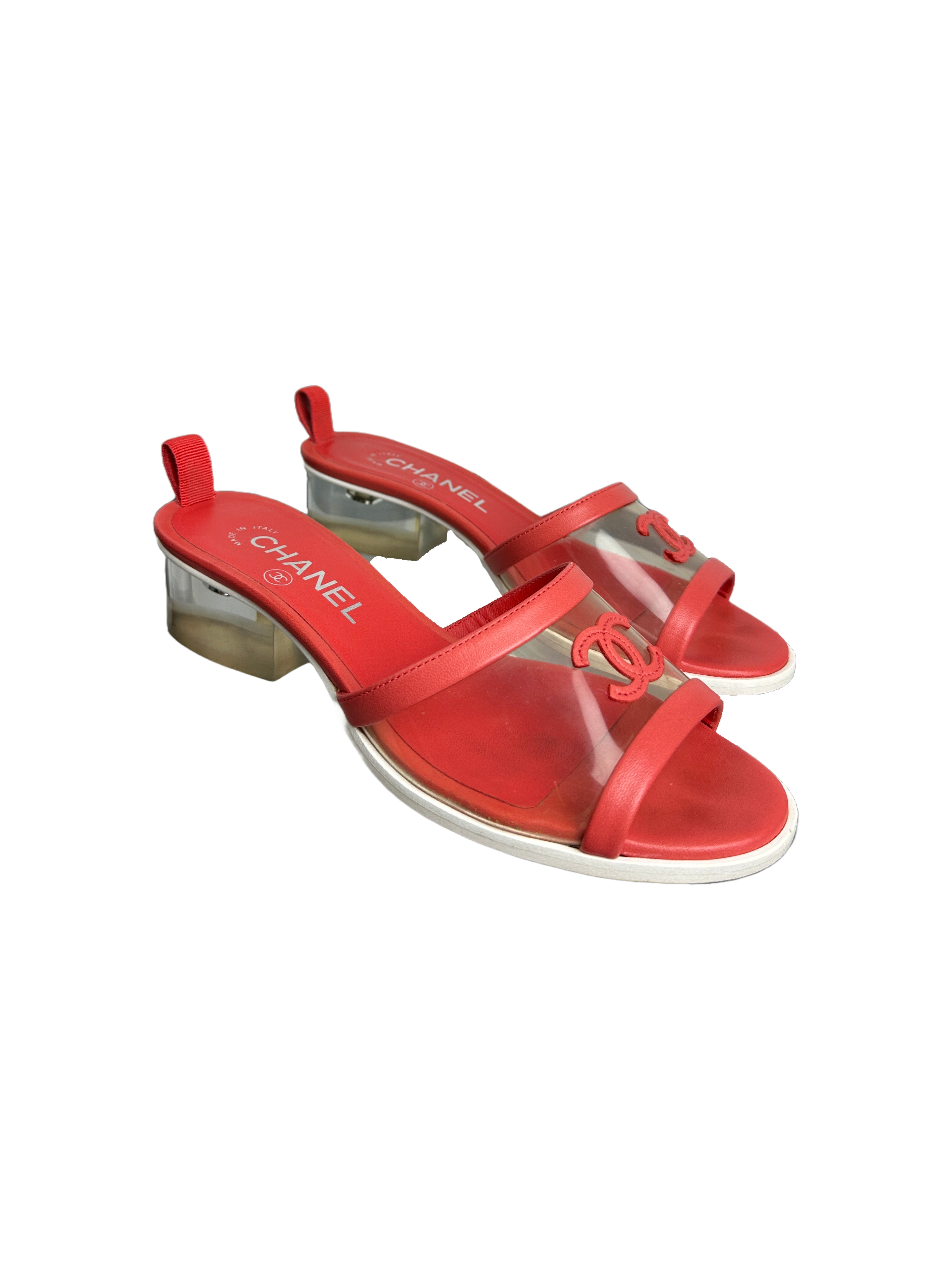 Chanel transparent mule - size 36