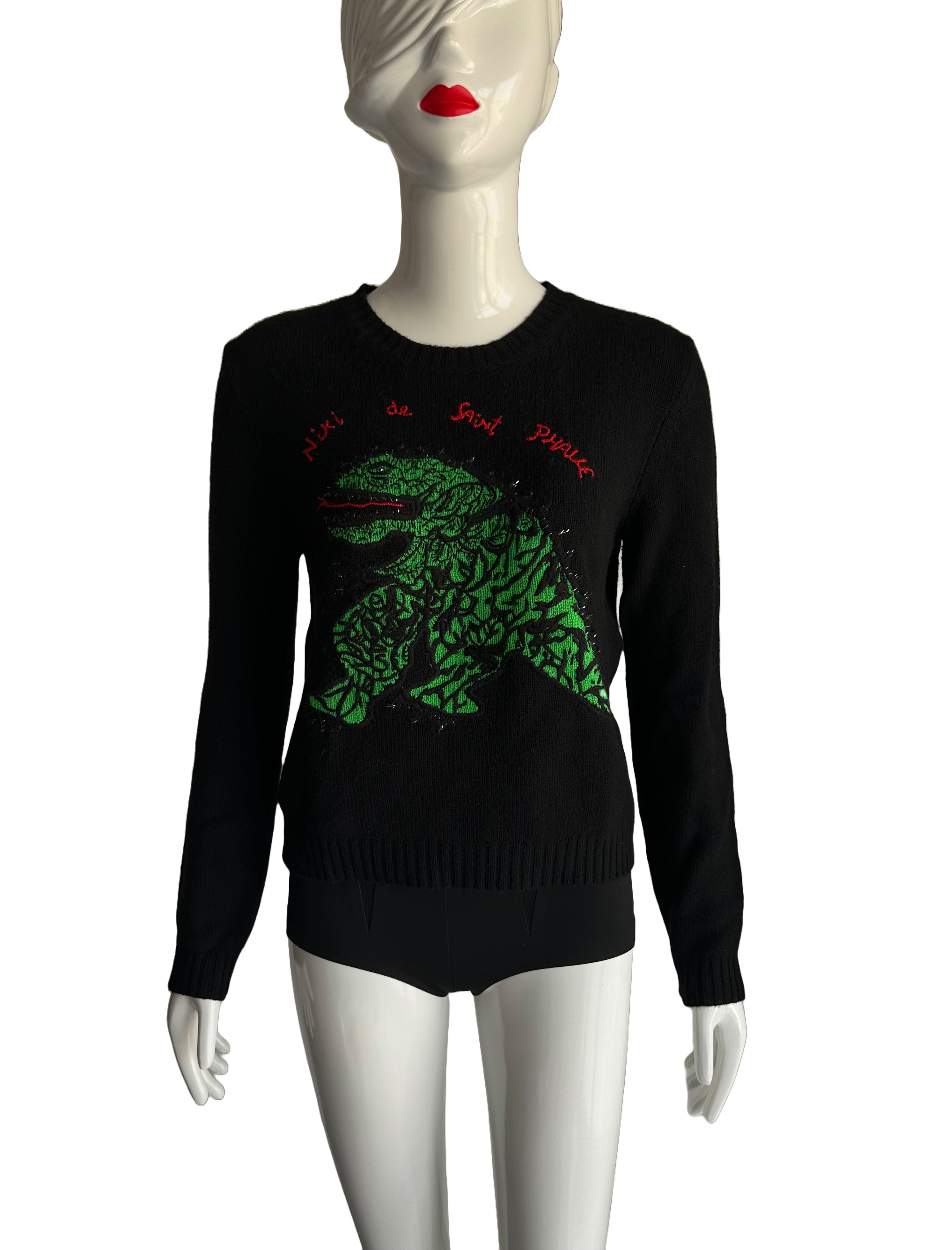 Dior black dragon sweater - size 40