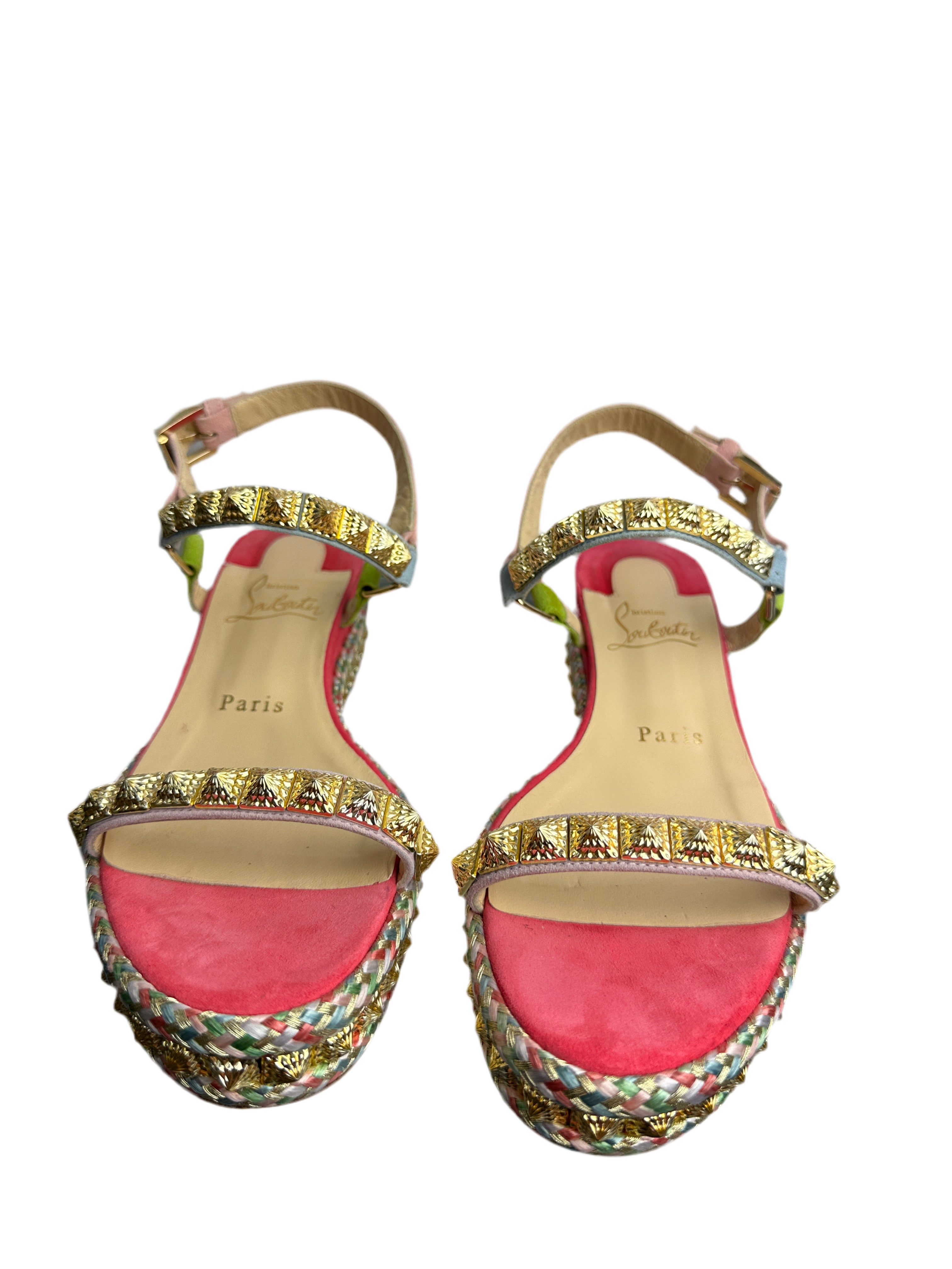 Louboutin Pyraclou 60 suede - size 37