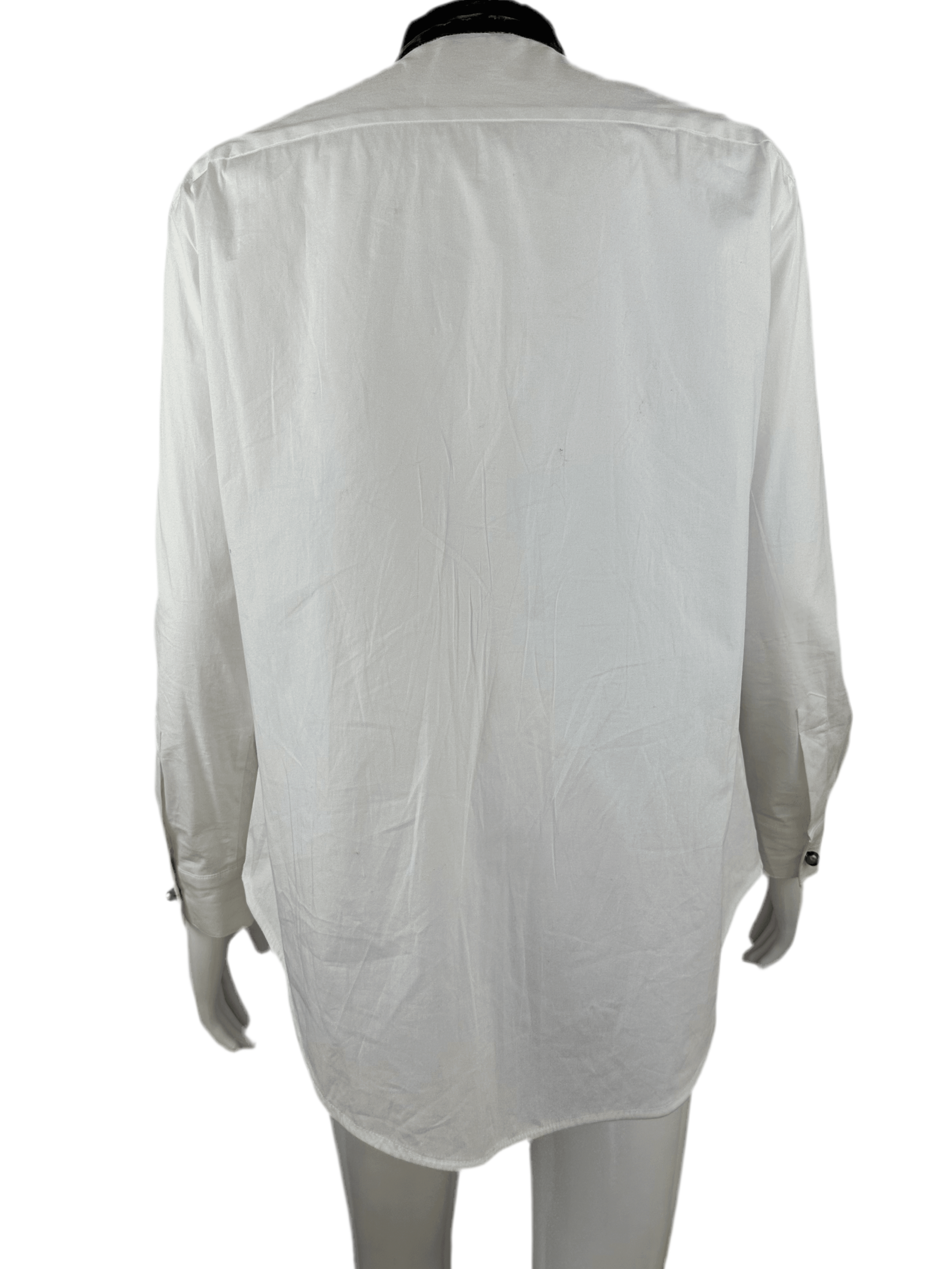 Emporio Armani white shirt with front sequin - size 38