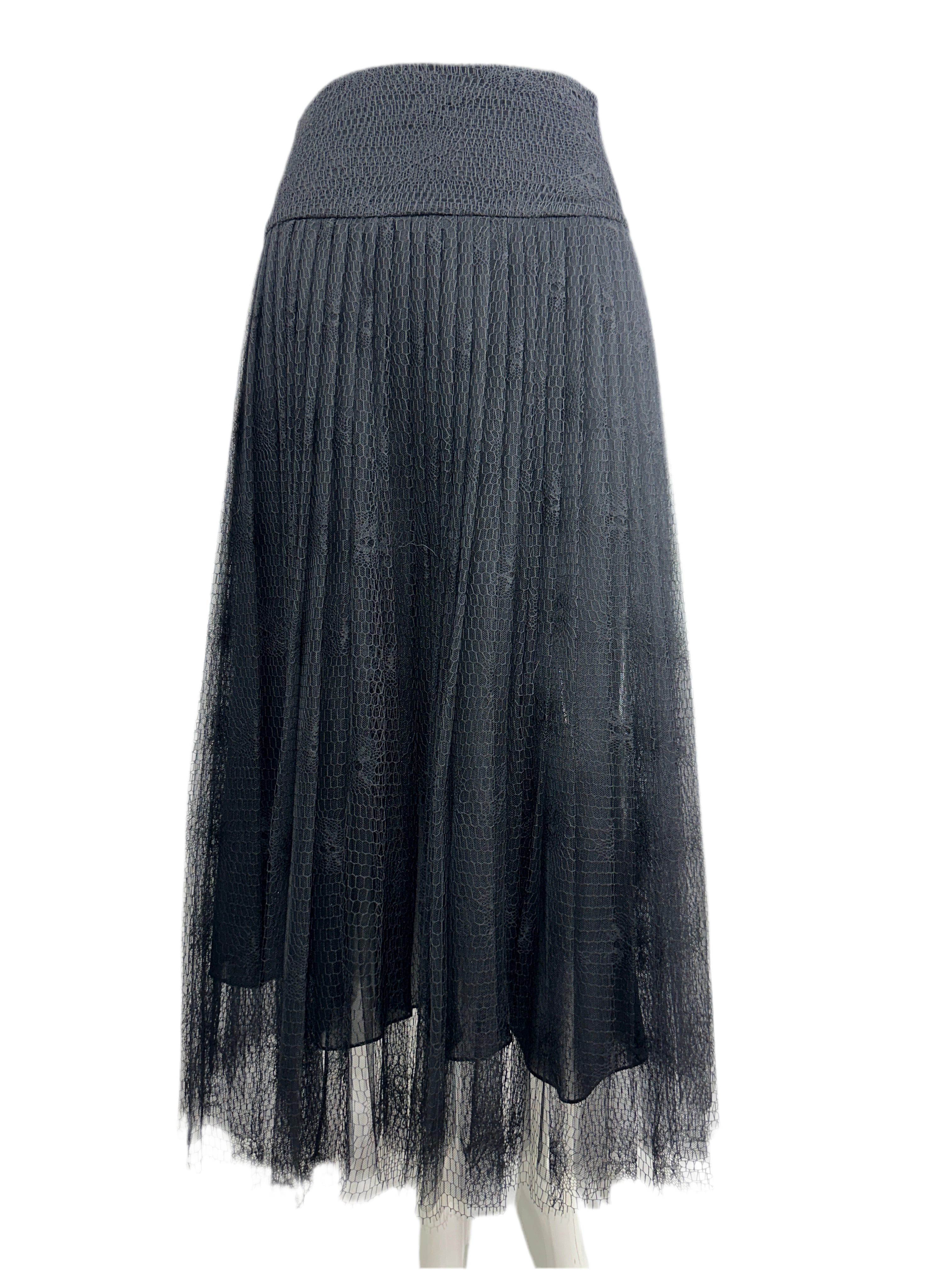 Dior sheer pleated skirt - size 36