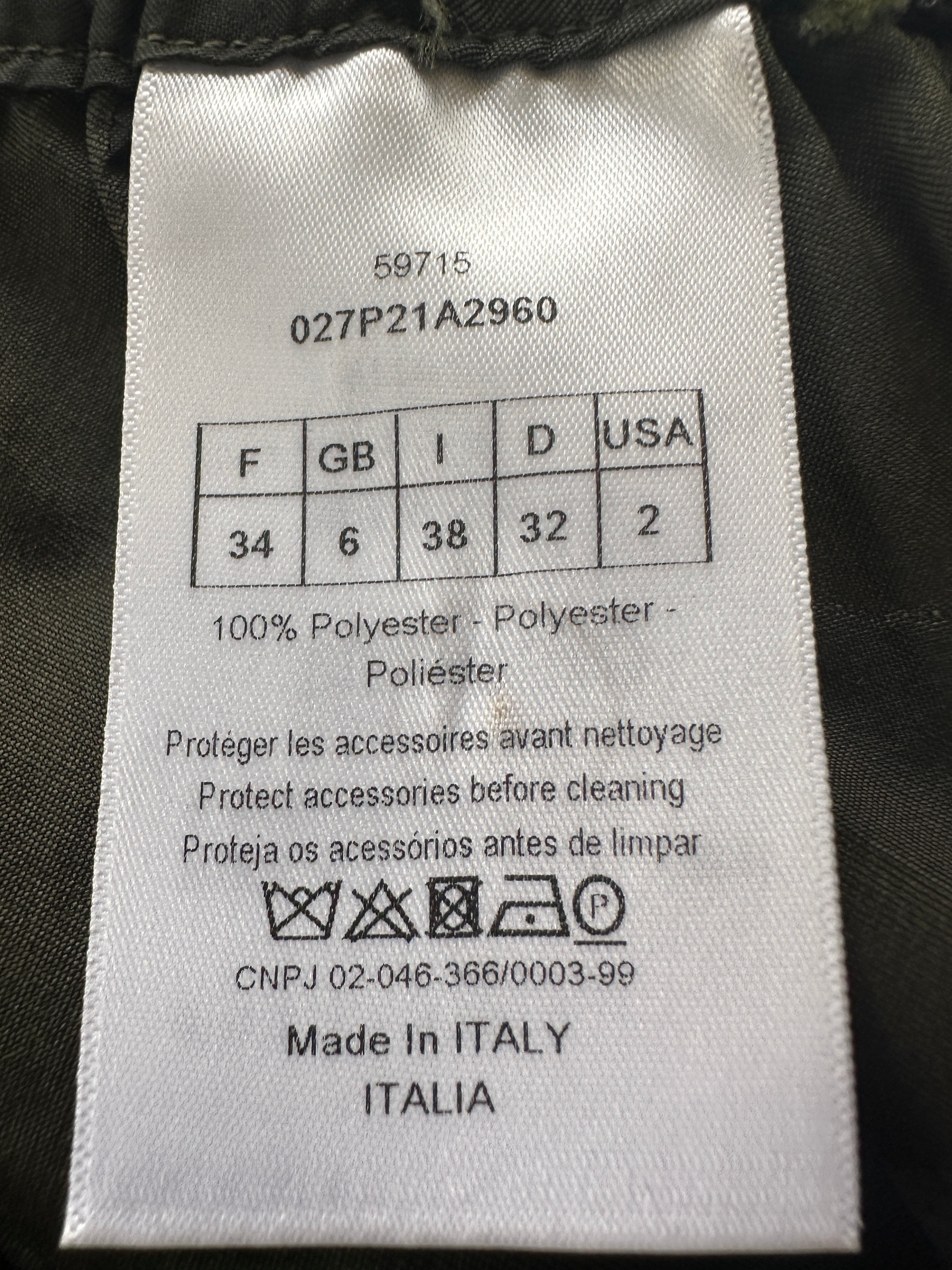 Dior camouflage print shorts - size 34
