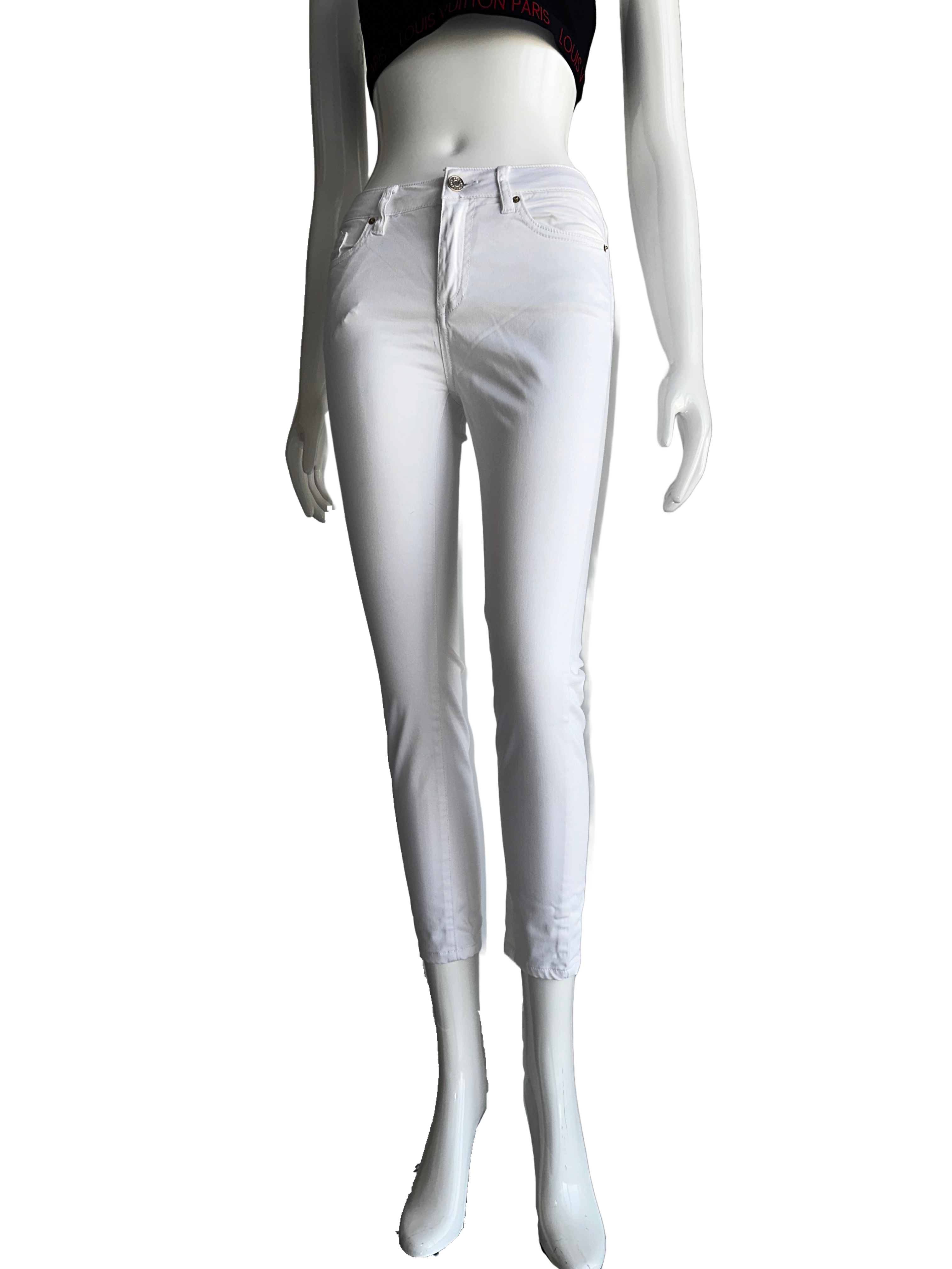 Armani Exchange white pants super skinny cropped - size 25