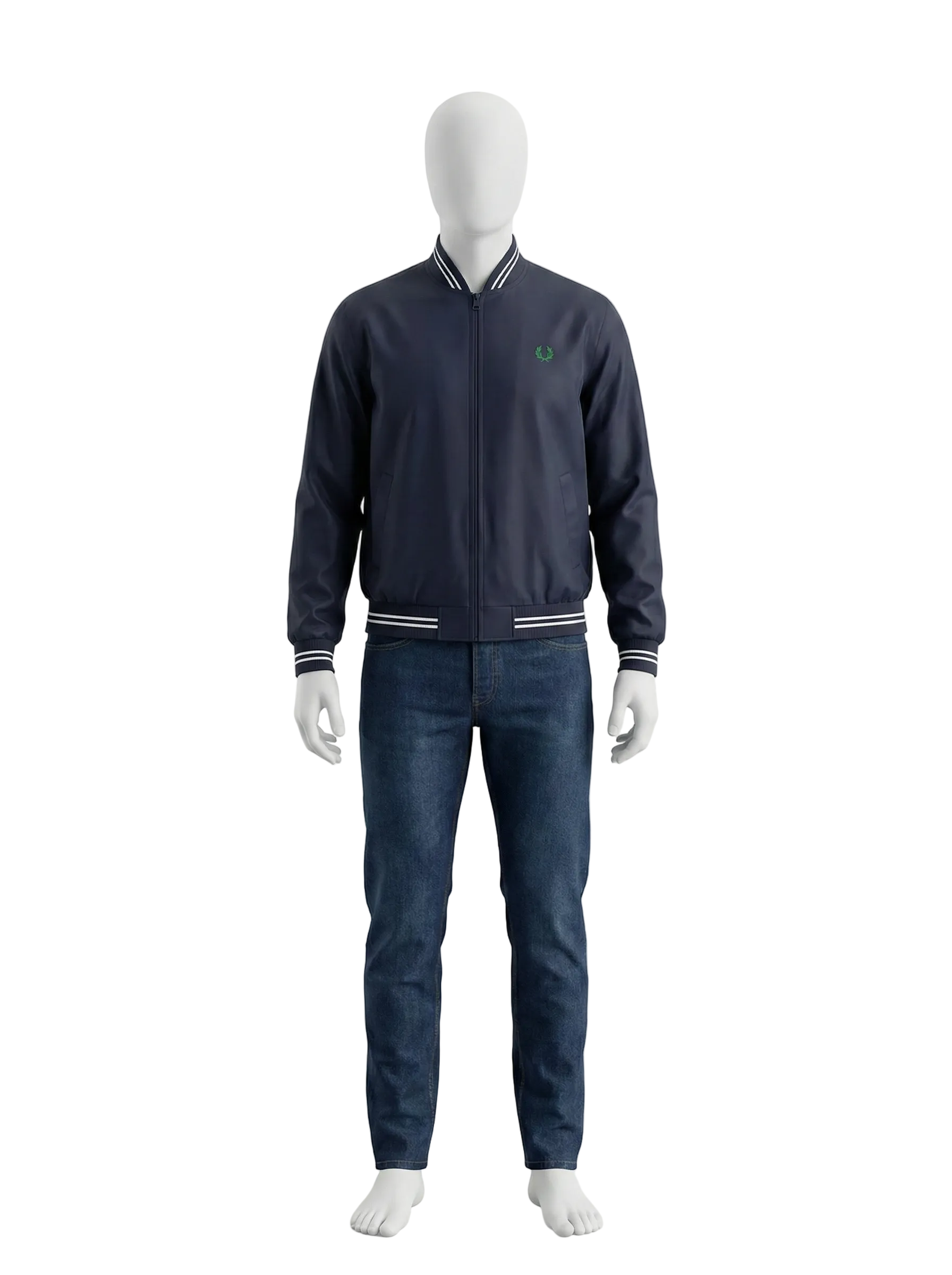 Fred Perry black lightweight bomber jacket - size S