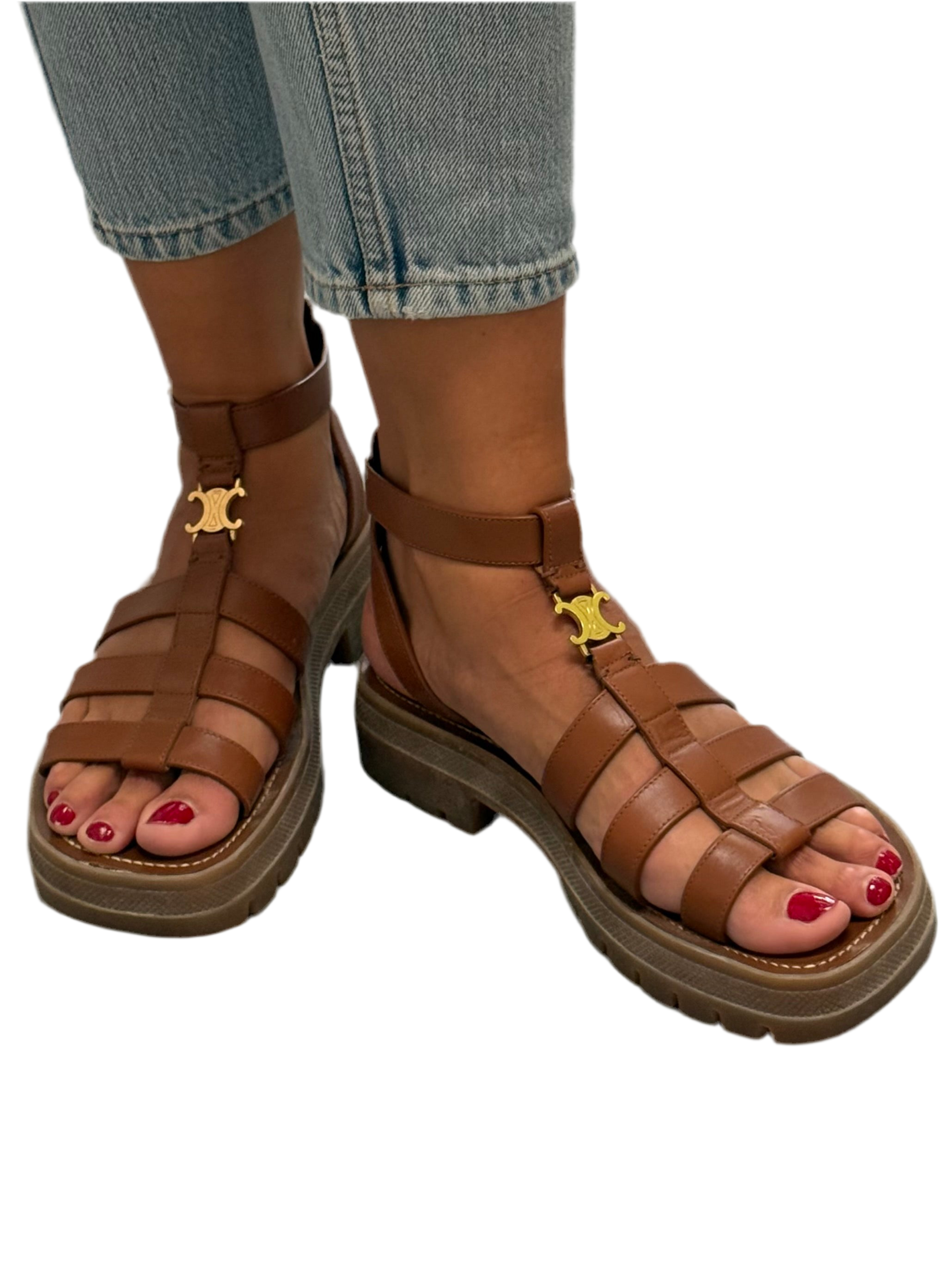 Celine brown tropeziennes - size 40