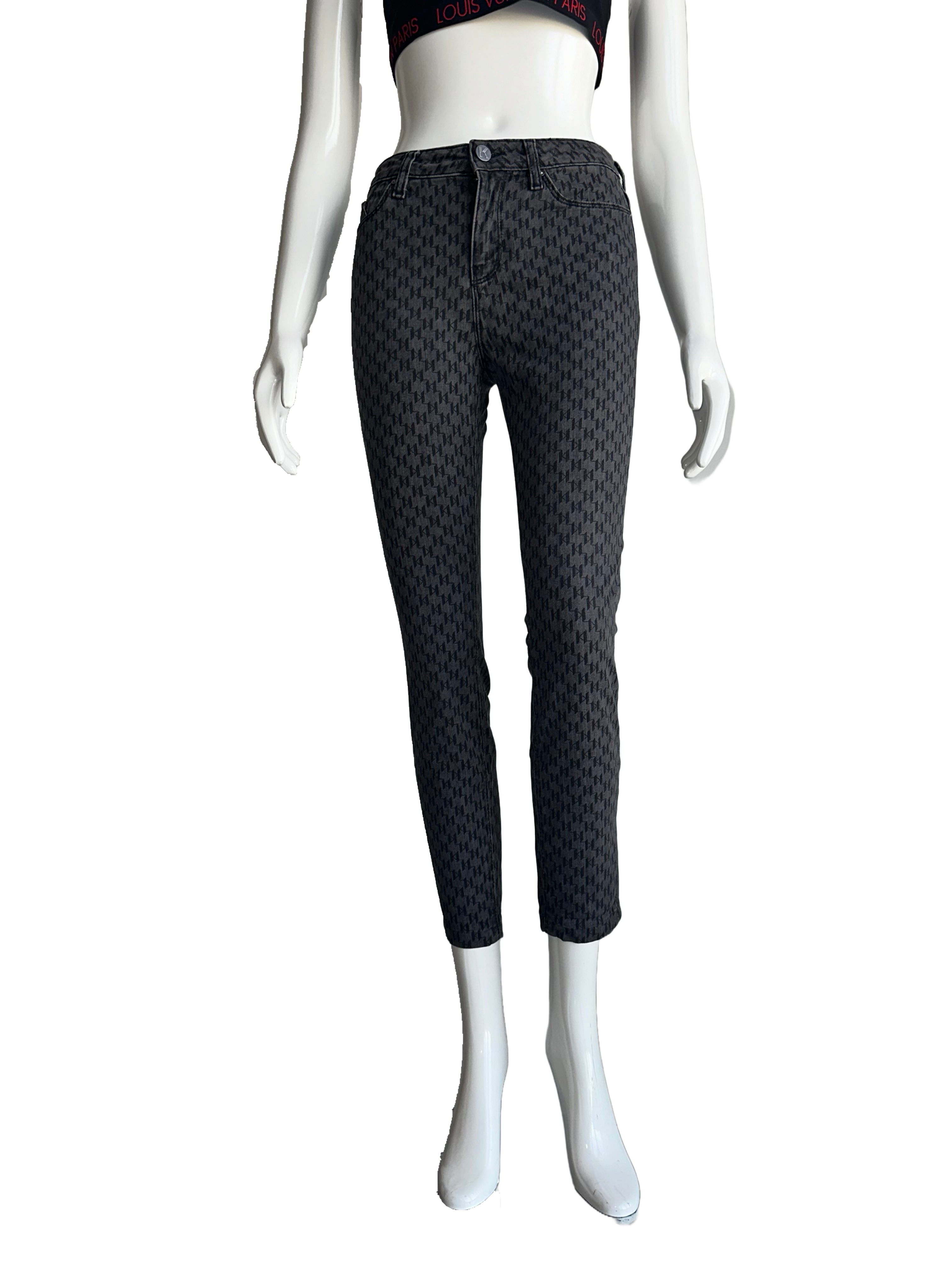 Karl Lagerfeld monogrammed pants - size 26