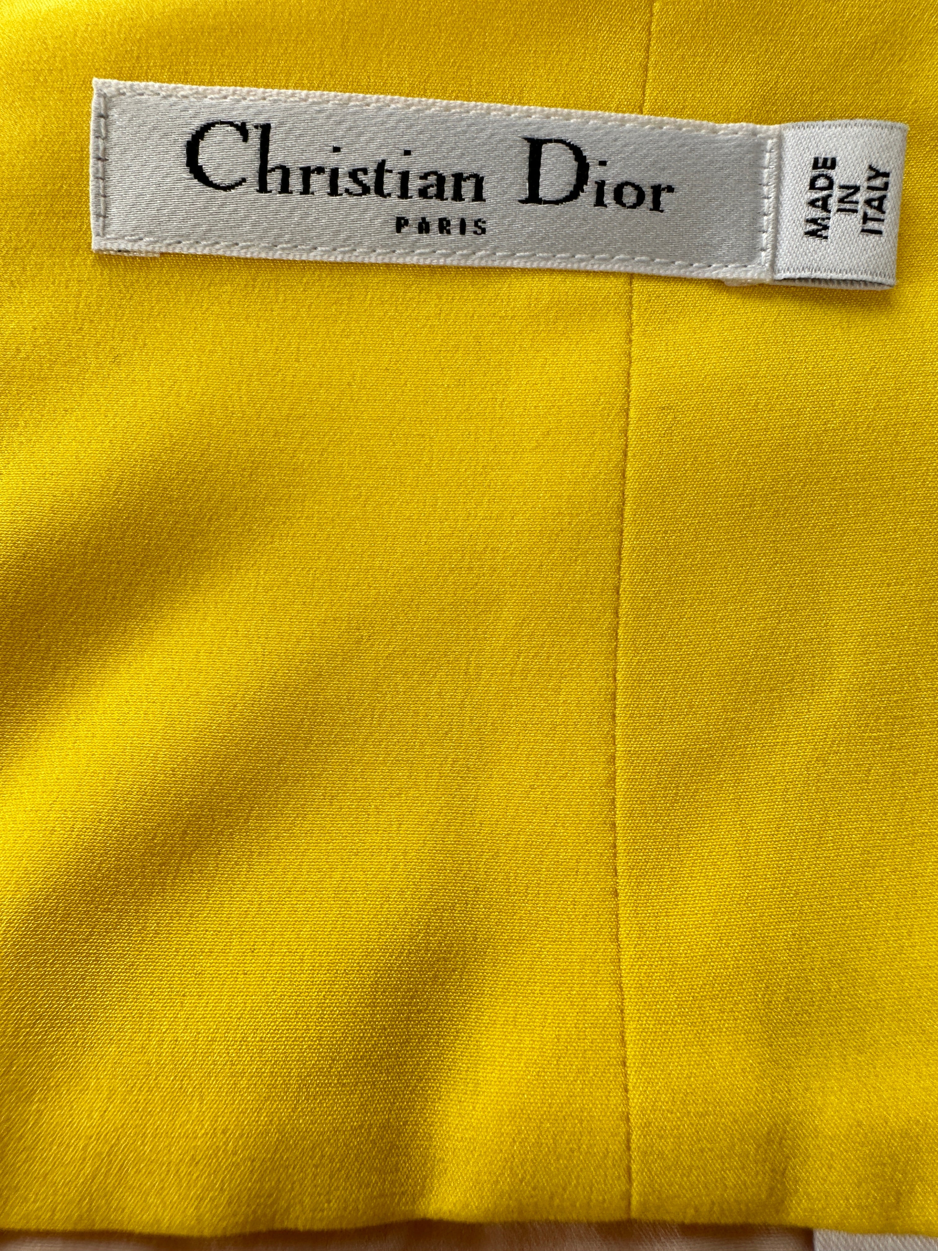 Dior pink and yellow skirt - size 36